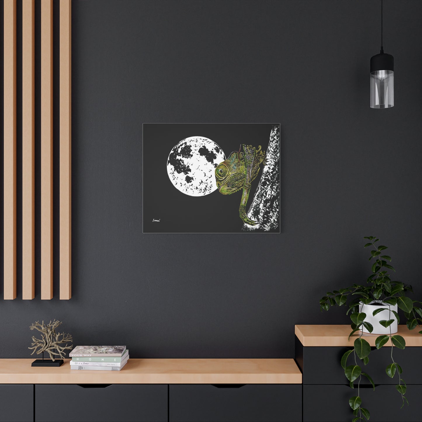 Chameleon Print of the Original, hand drawn wall art