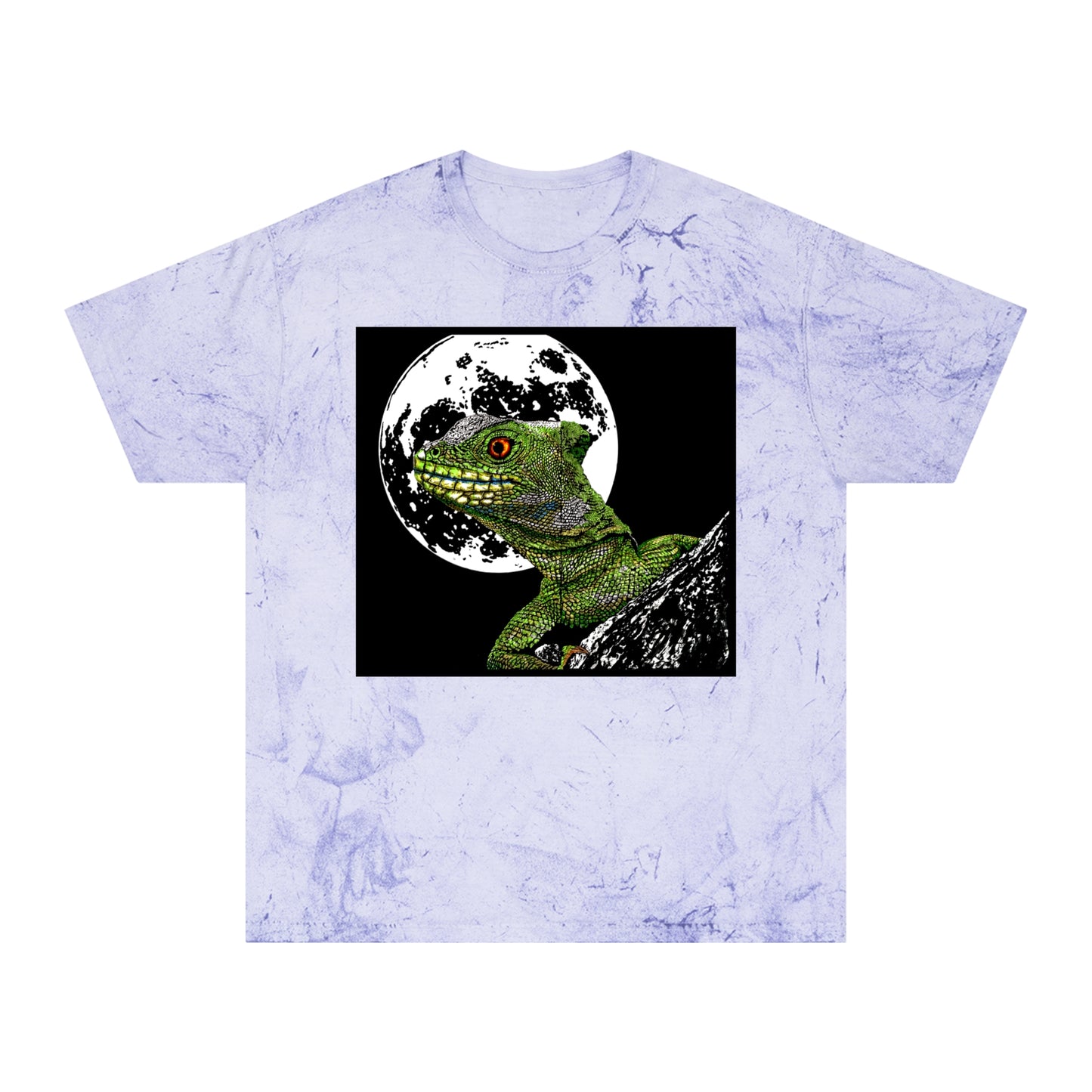 Striking Lizard Color Blast T Shirt Original Hand-Drawn Art