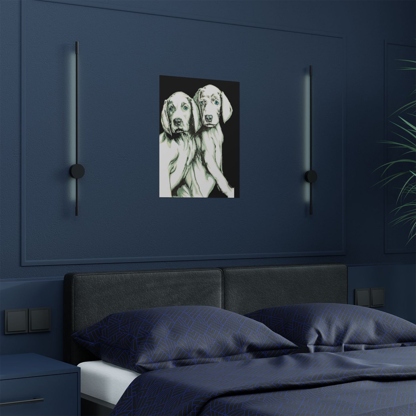 Custom Dog Art Satin Poster - Perfect for Pet Lovers