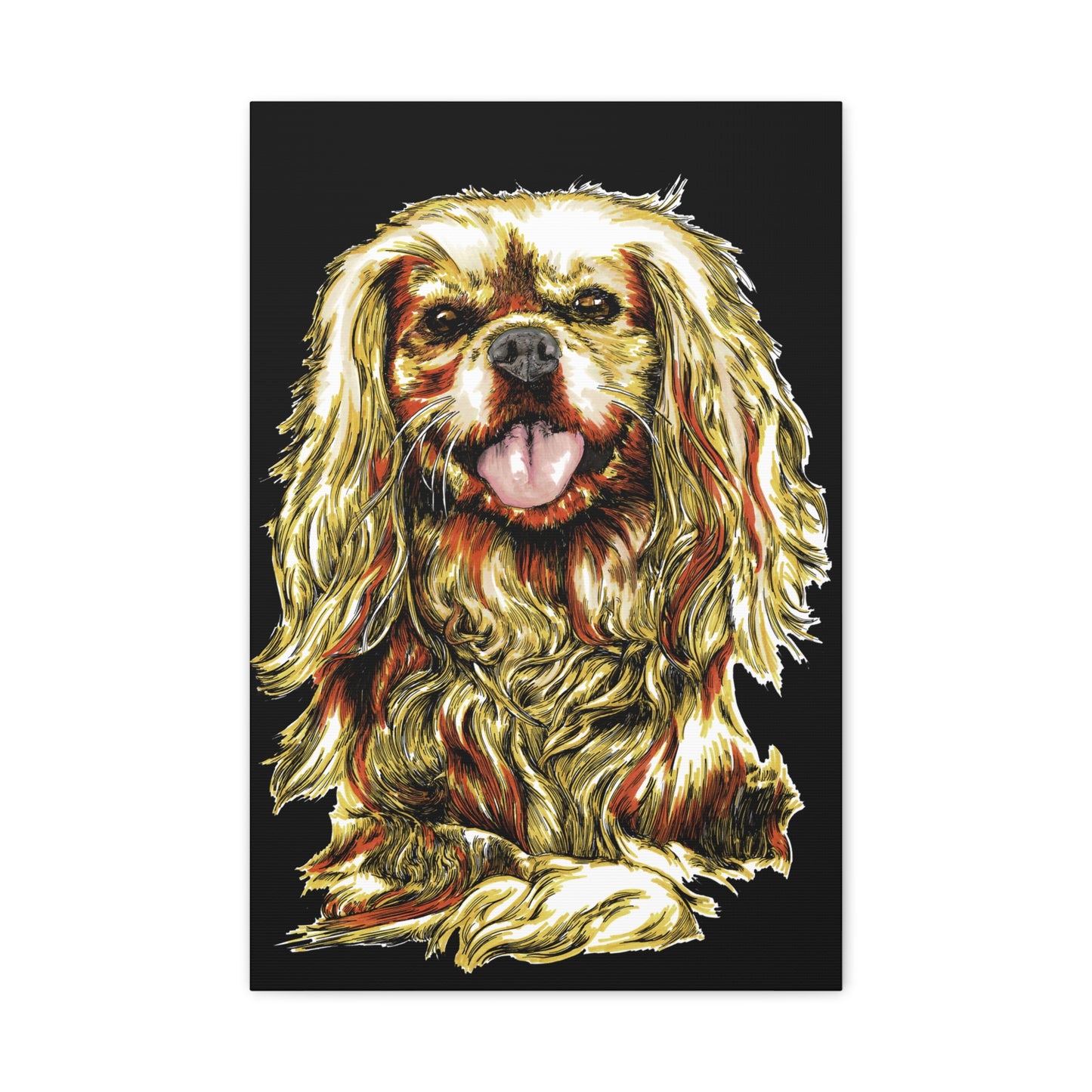 Cocker Spaniel Print, Hand-Drawn Dog Art