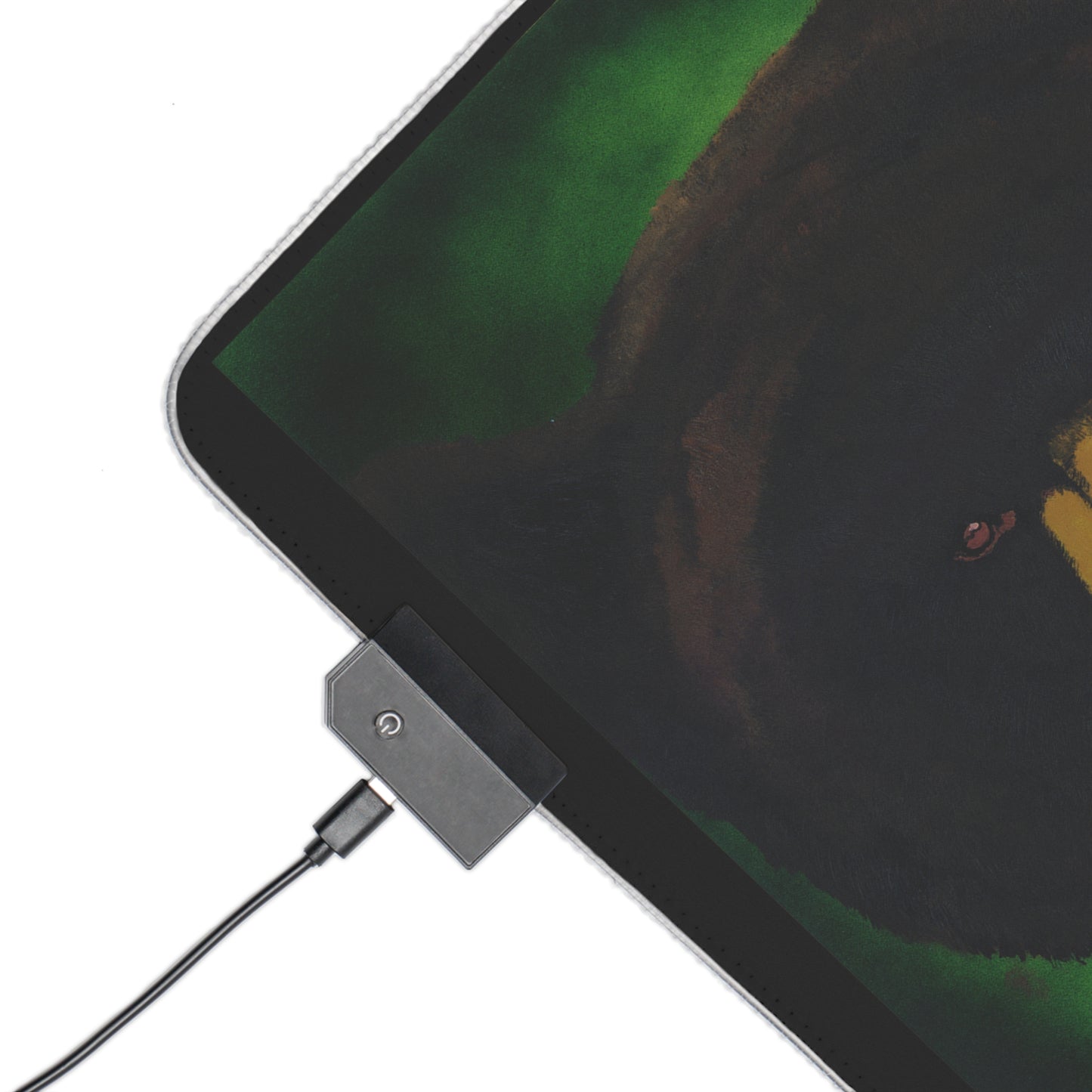 LED Gaming Mouse Pad with Bear Design - RGB Backlit RGB Gaming Mat for PC Enthusiasts
