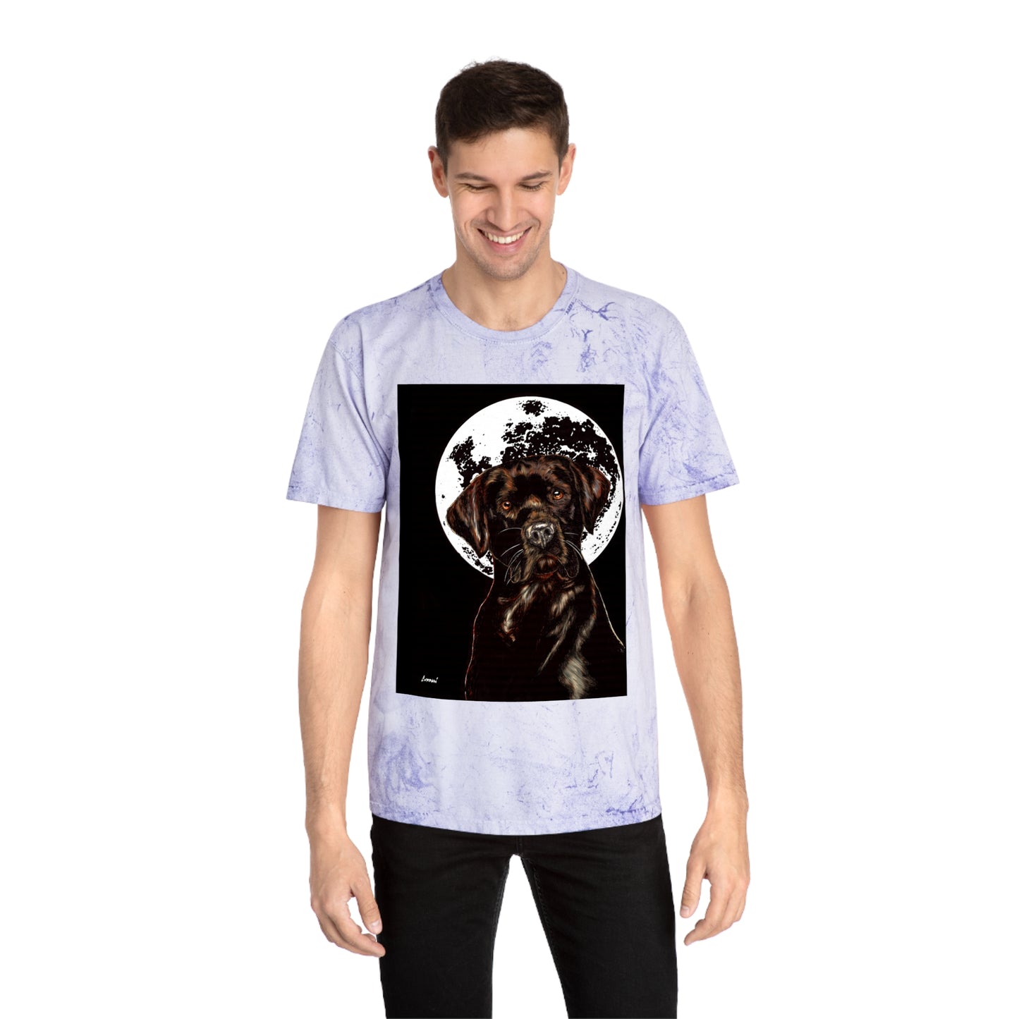 Chocolate Labrador T-Shirt - Artistic Dog Tee for Pet Lovers