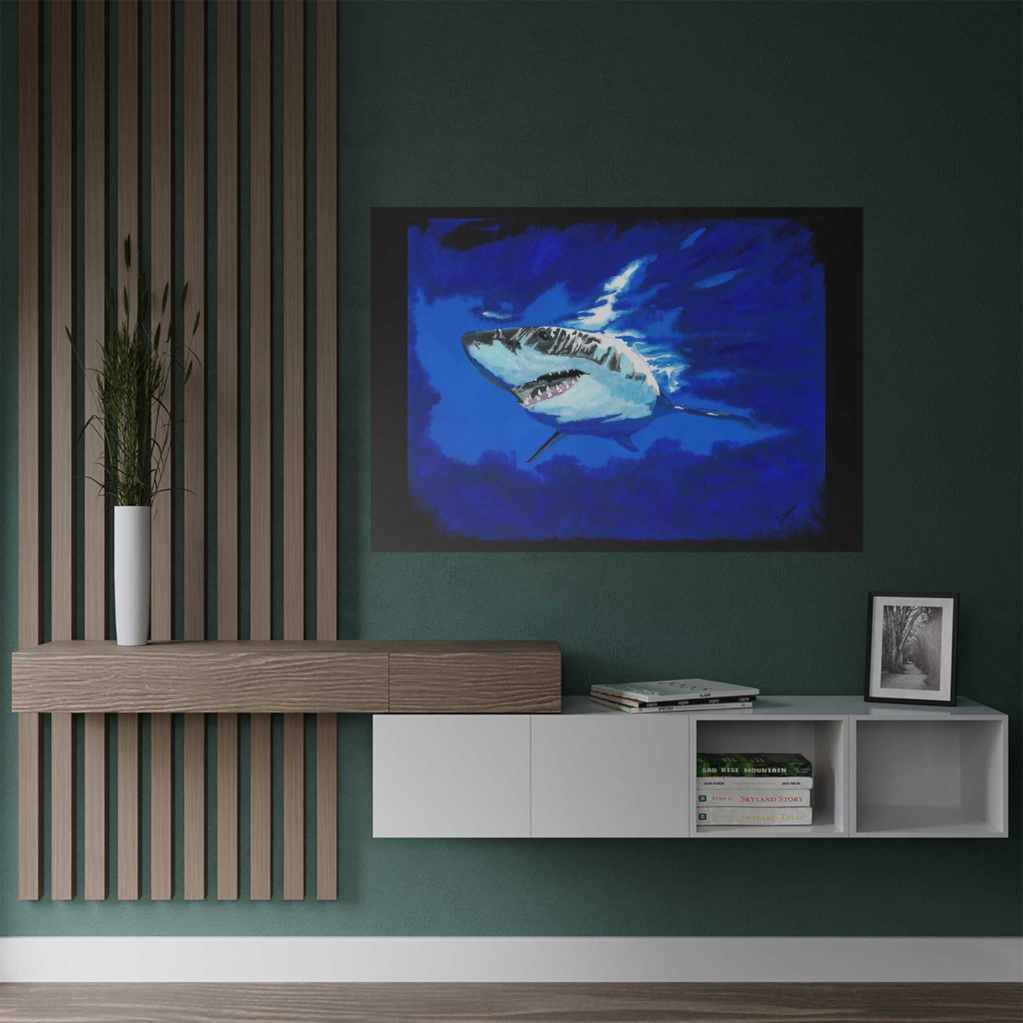Great White Shark Satin Poster (300gsm) - Vibrant Wall Art