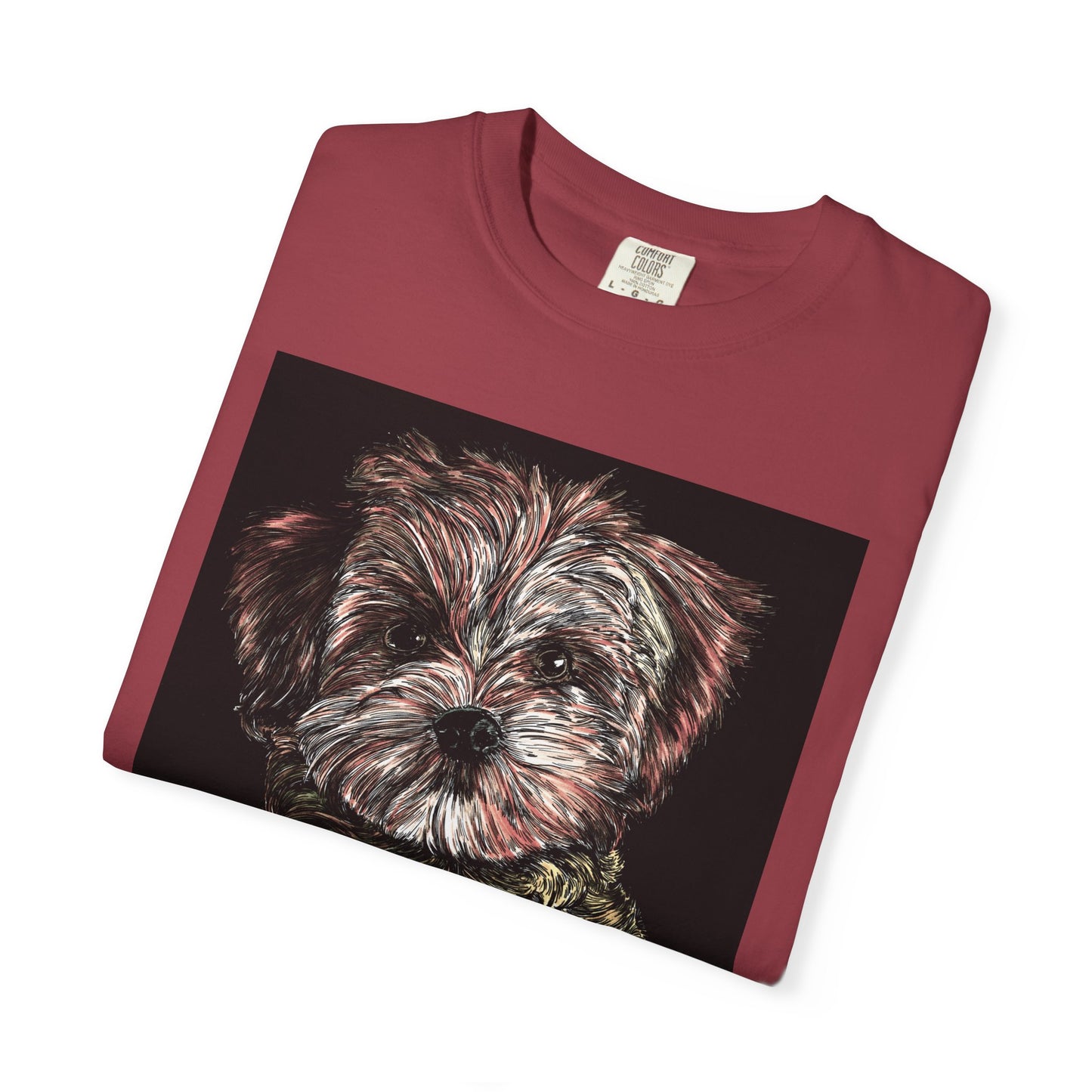 Puppy Art Unisex Garment-Dyed T-Shirt – Original Hand-Drawn