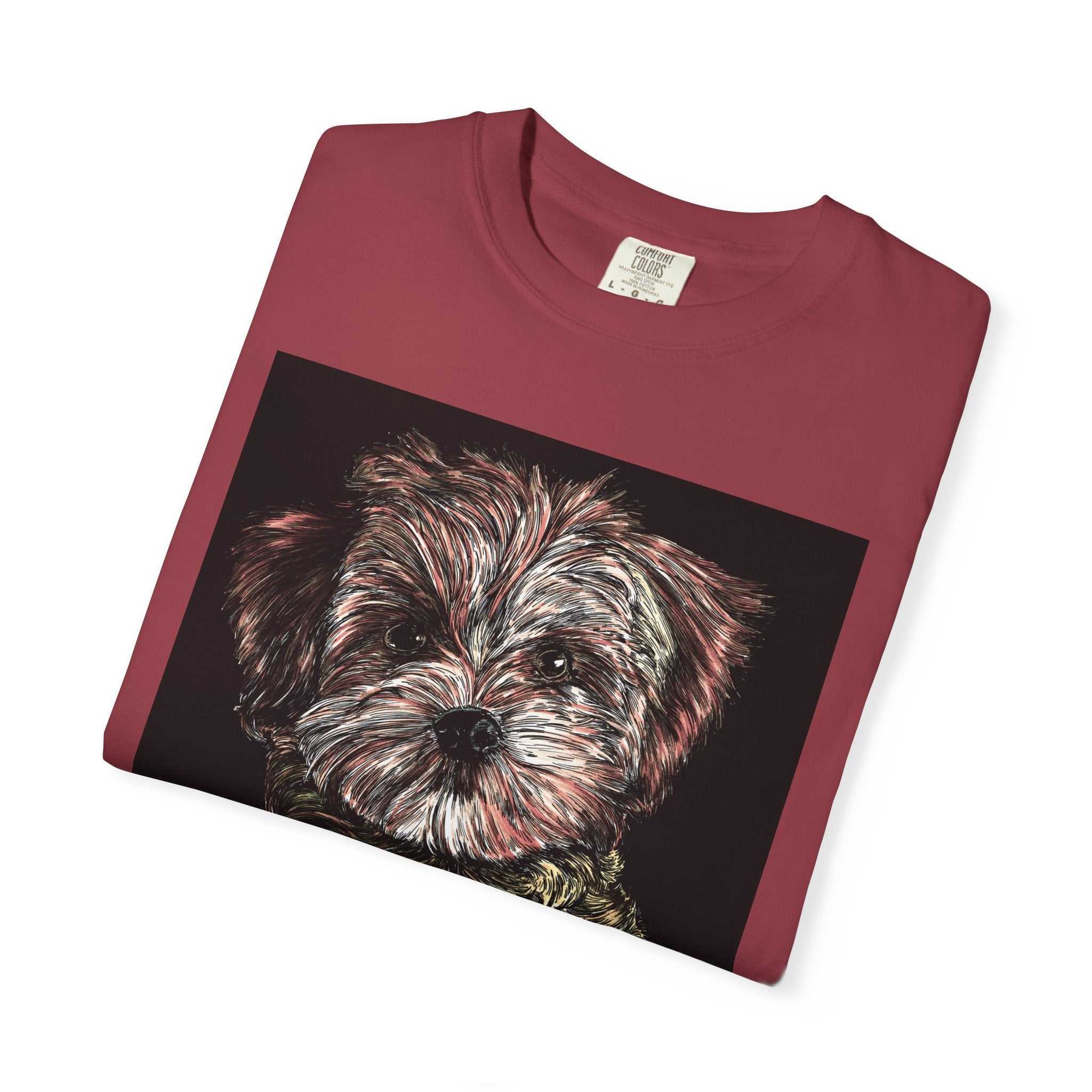 Elevate your style with our Puppy Art Unisex Garment-Dyed T-Shirt – Original Hand-Drawn design. Stand out from the crowd in this unique tee!