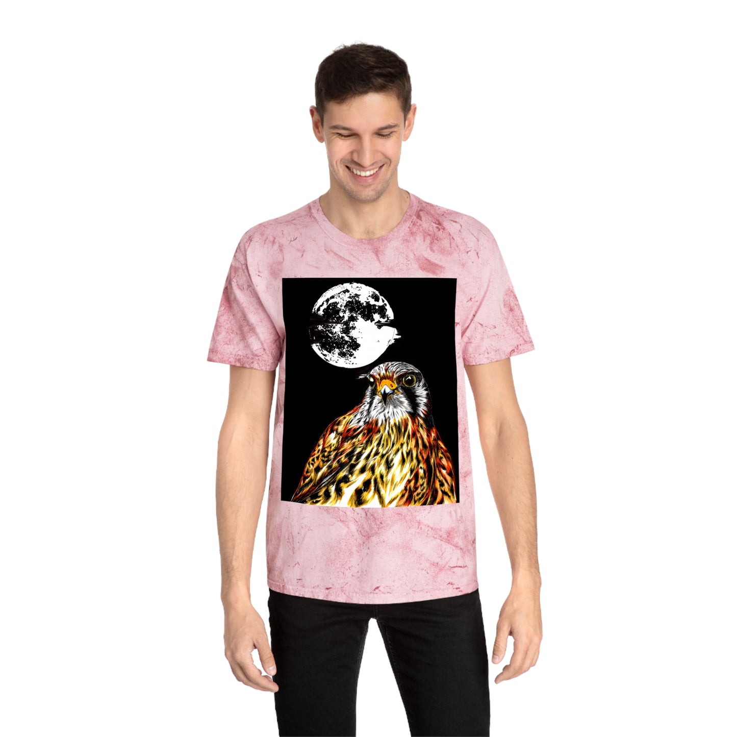 Unisex Color Blast Falcon T-Shirt Bohemian Nature Vibe