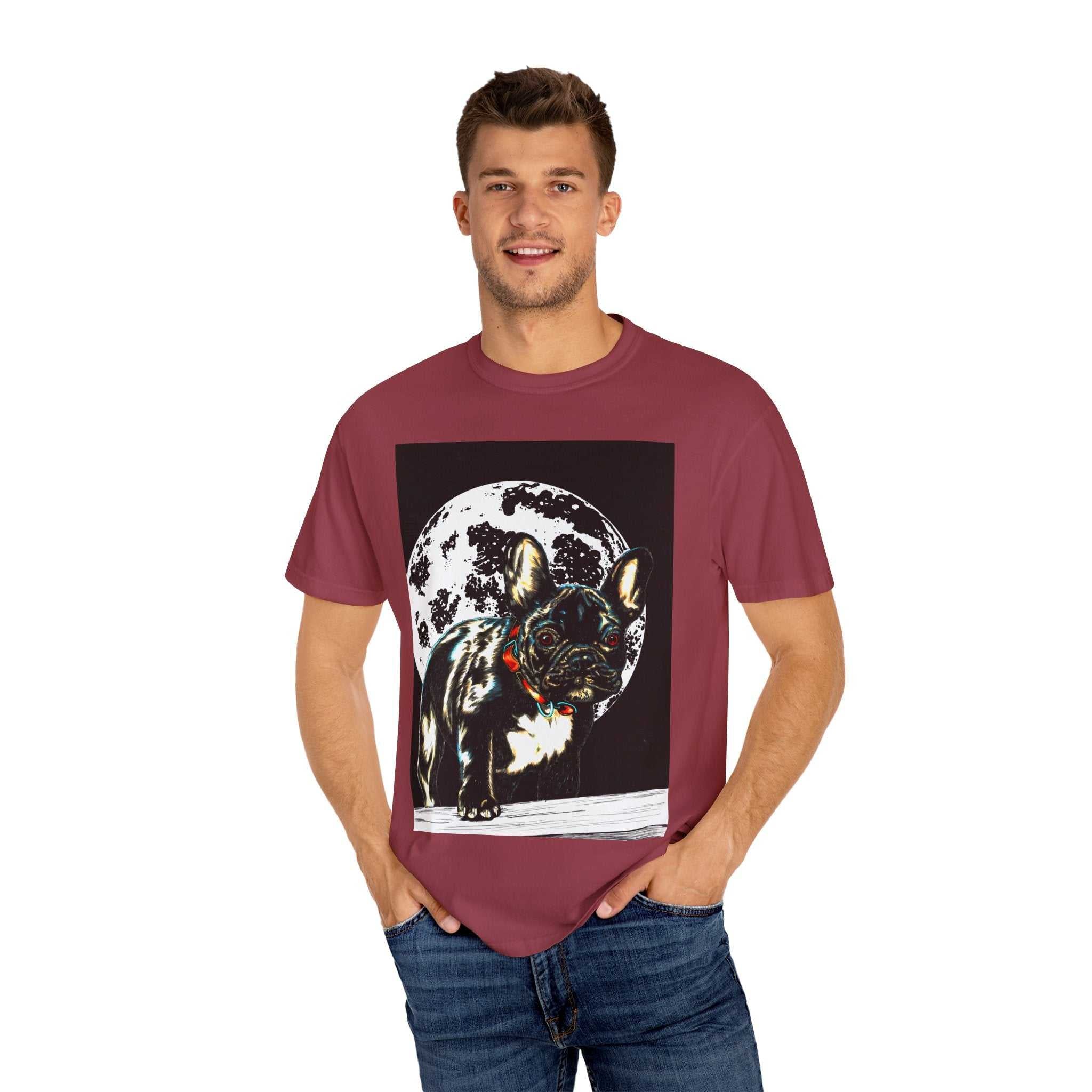 Moonlit French Bulldog Unisex T-Shirt - Pet Lovers Gift