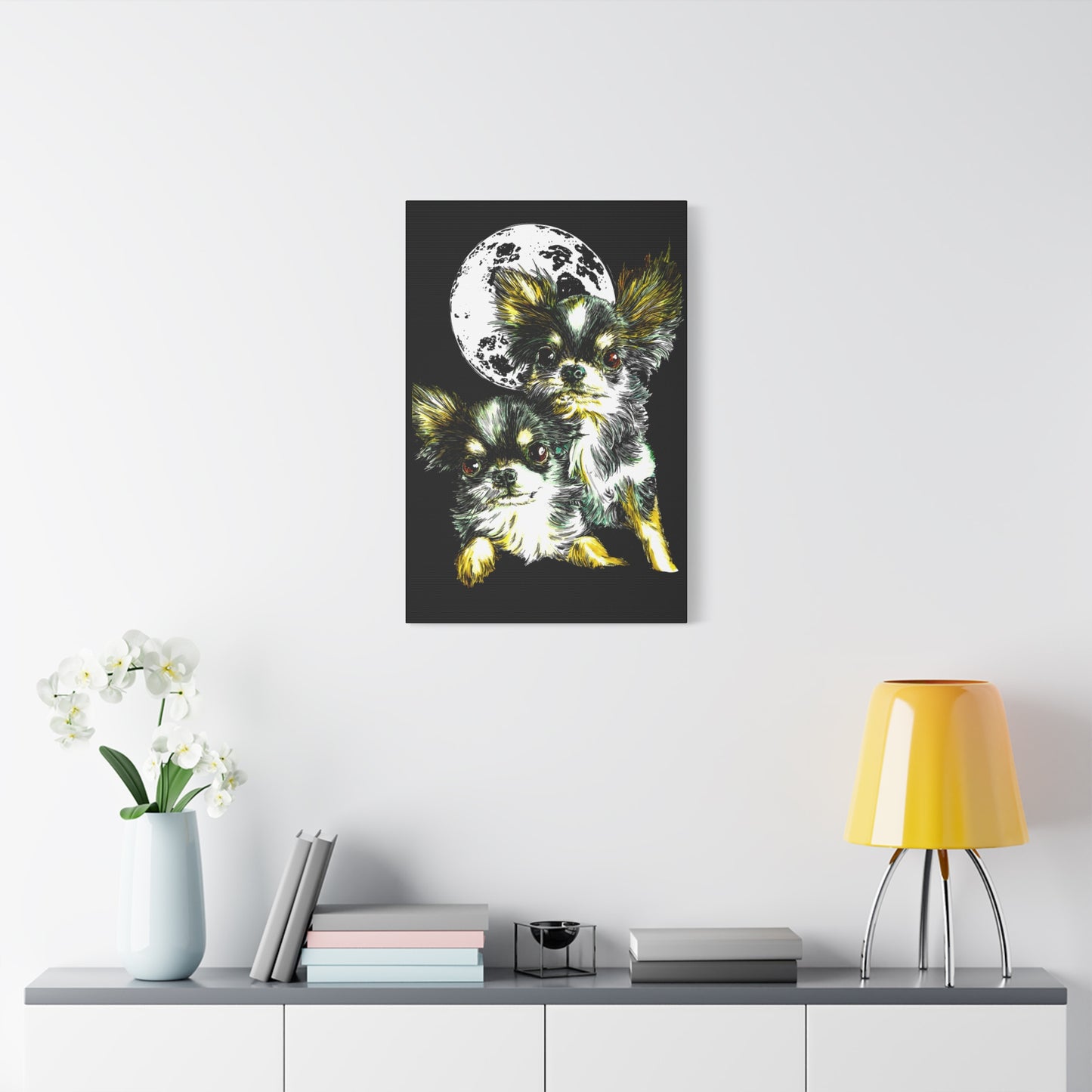 Chihuahuas Wall Art Print of the Original, hand drawn art