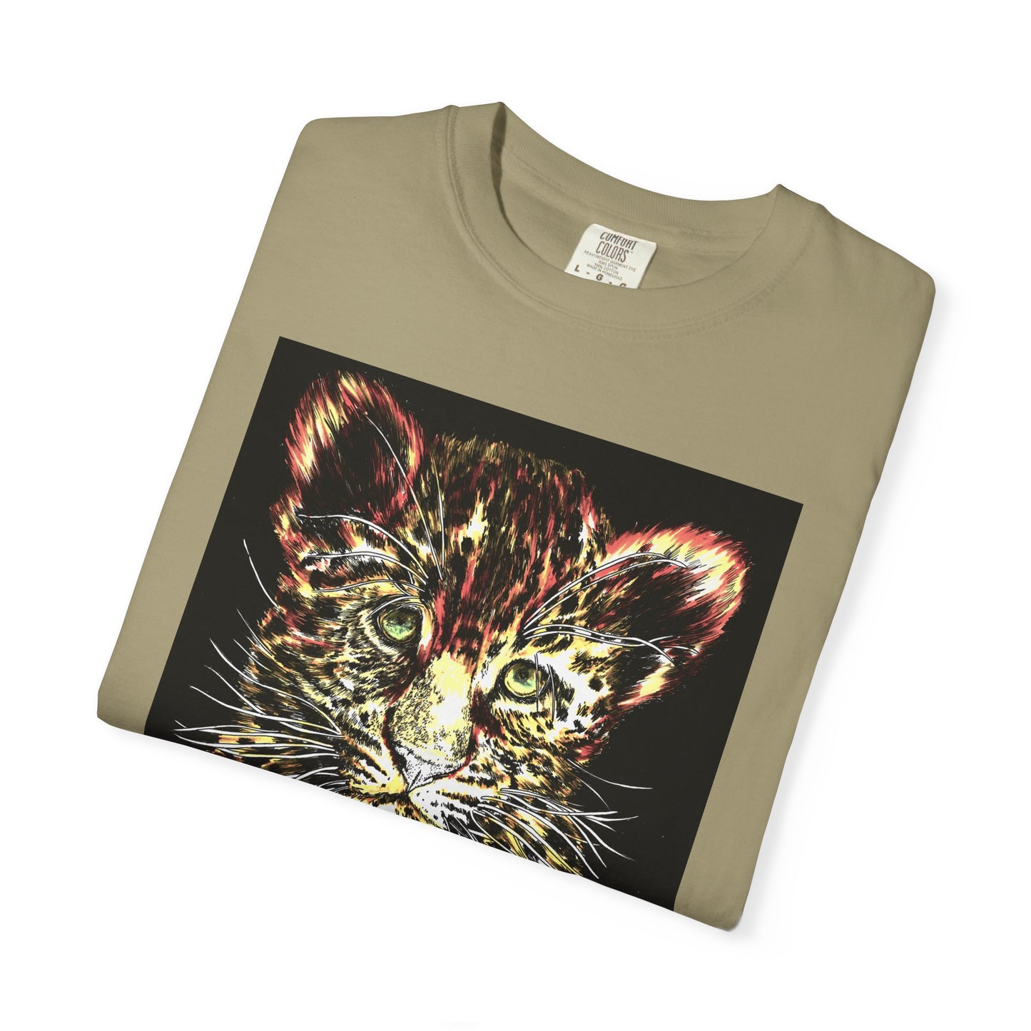 Wildlife Lovers Unisex Garment-Dyed T-shirt featuring Playful Leopard Cub