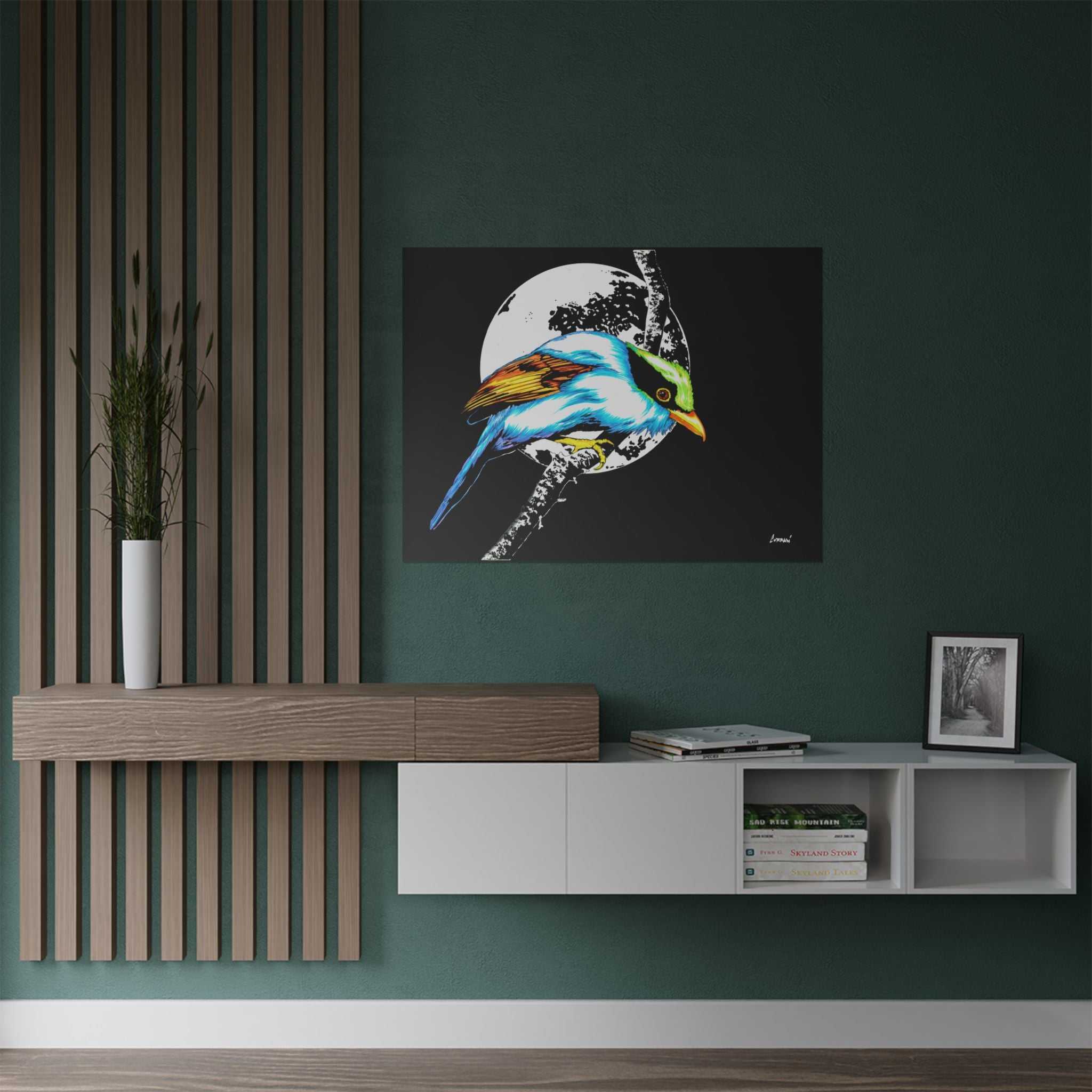 Bring nature's beauty into your space with our Vibrant Bird Satin Poster - Wall Art Print for Nature Lovers. Elevate your walls now!
