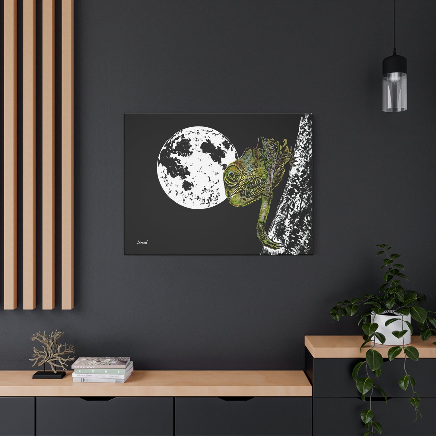 Chameleon Print of the Original, hand drawn wall art