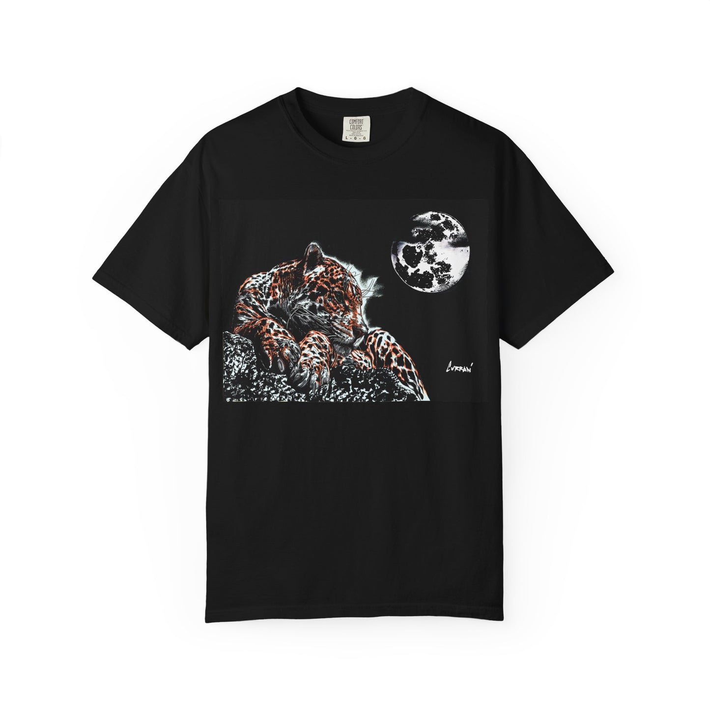 Moonlit Leopard Unisex Garment-Dyed T-Shirt