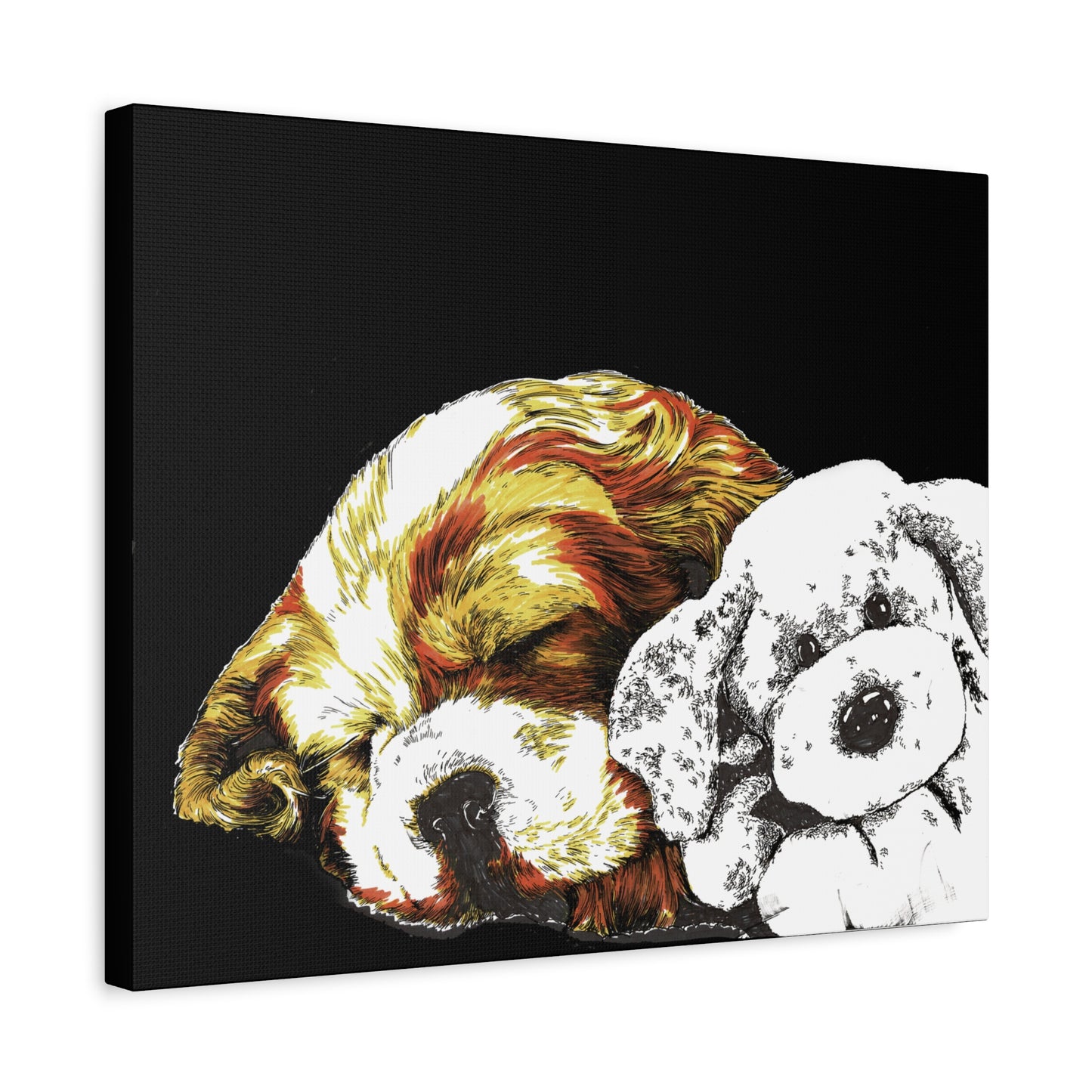Cocker Spaniel Puppy Print, Hand-Drawn Dog Art