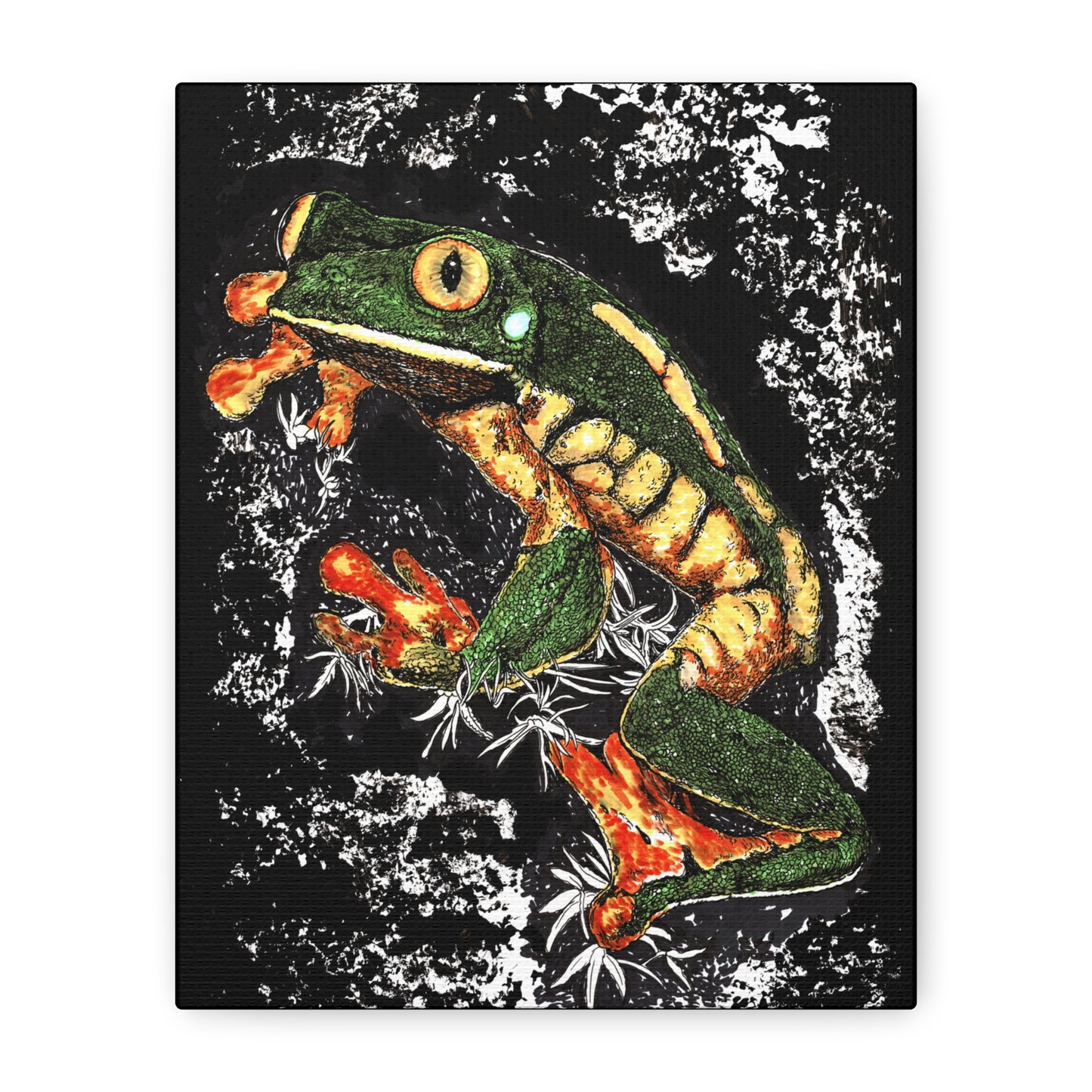 Frog Wall Art Print of the Original, hand drawn wall art