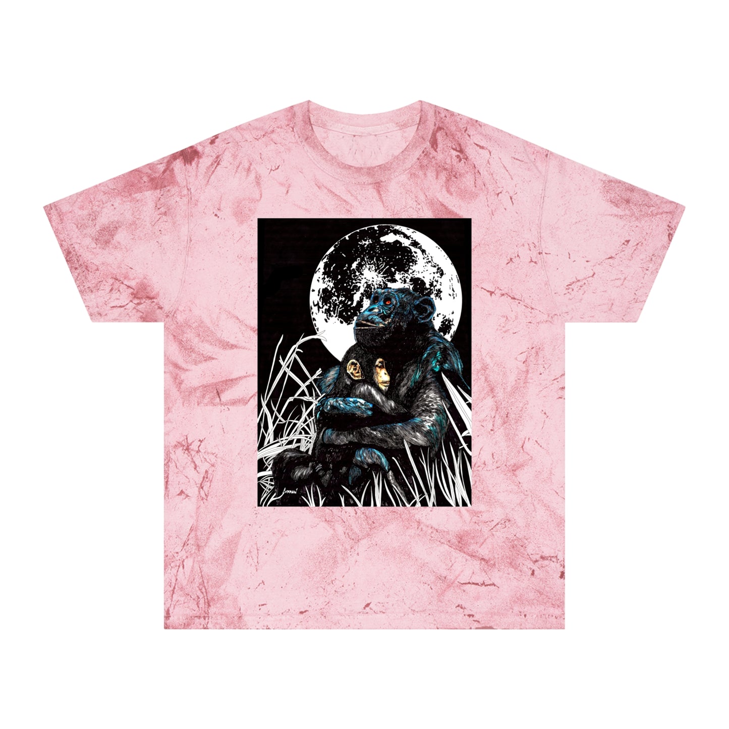 Gorilla and Child T Shirt Original Hand-Drawn Art