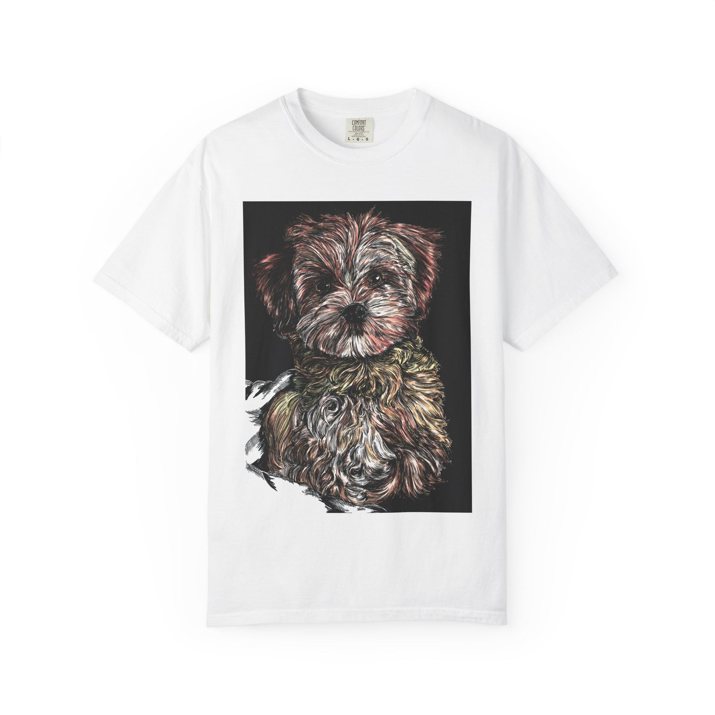 Puppy Art Unisex Garment-Dyed T-Shirt – Original Hand-Drawn