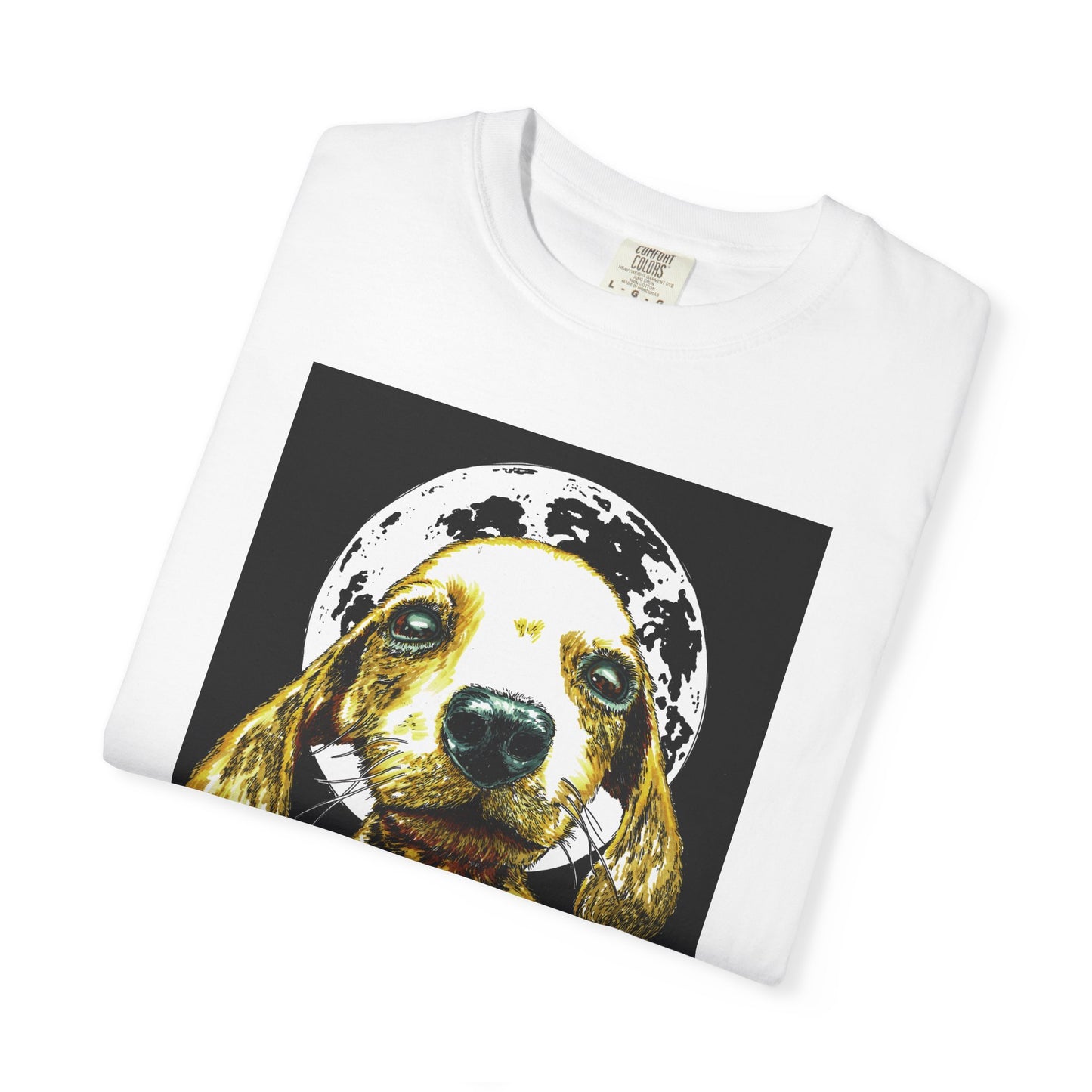 Unisex Garment-Dyed T-Shirt – Original Hand-Painted Puppy Art