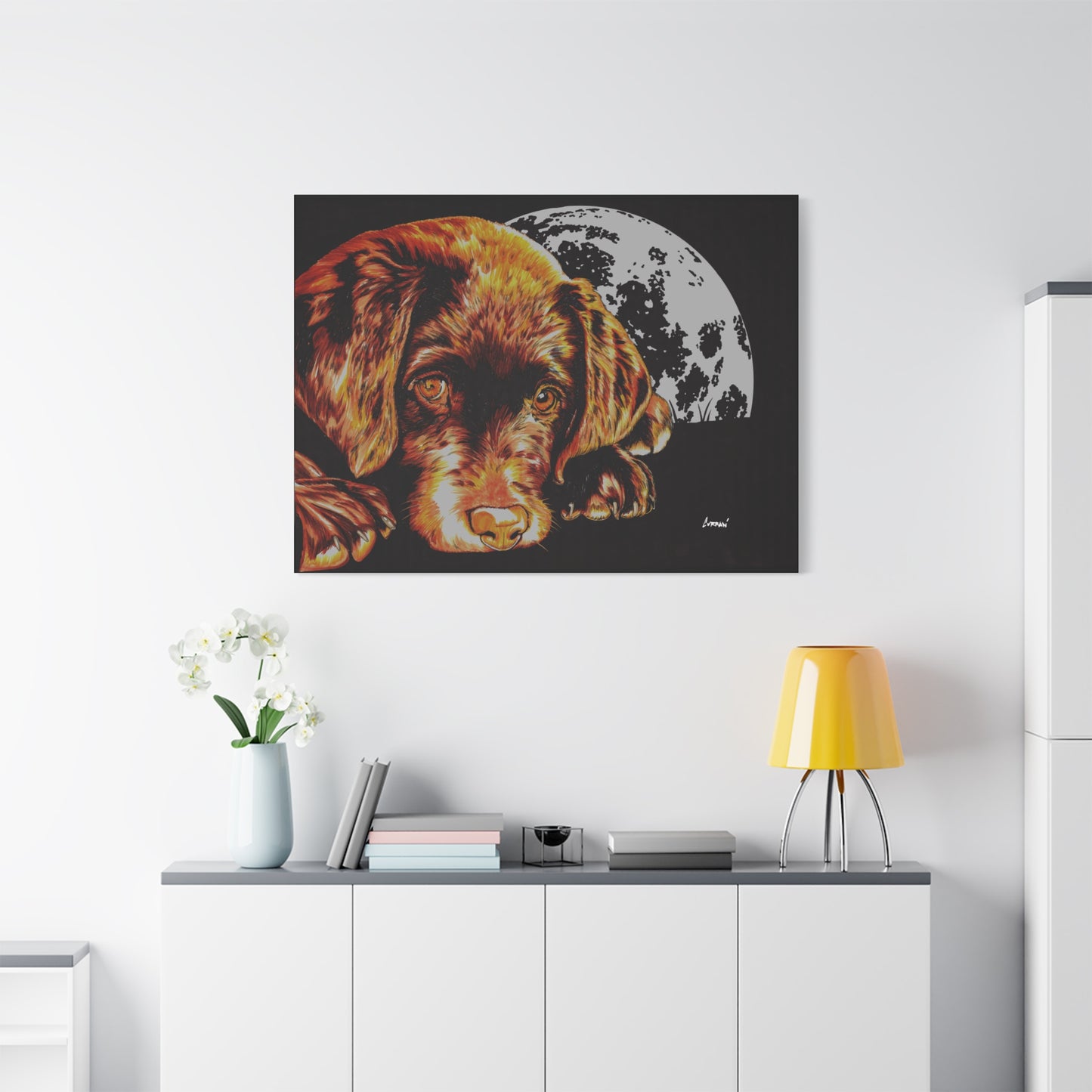 Chocolate Lab Puppy Wall Art Print of the Original