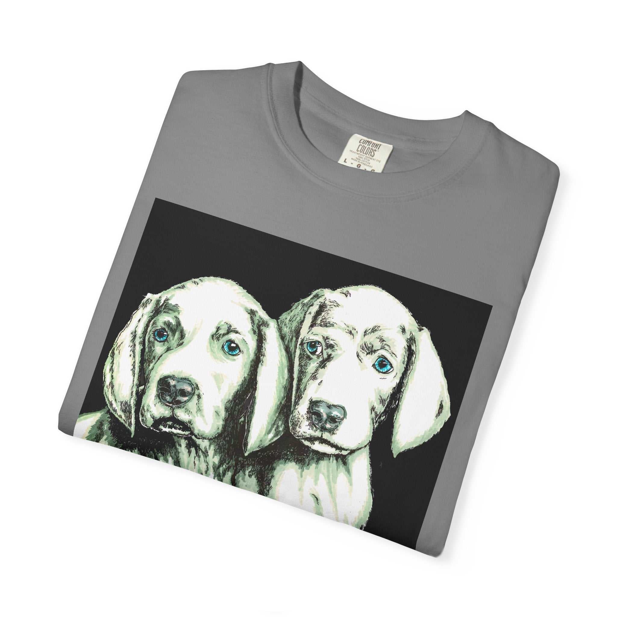 Fall in love with our Puppy Love Unisex Tee featuring the Hand Drawn Original Art. Perfect for dog and pet lovers everywhere!