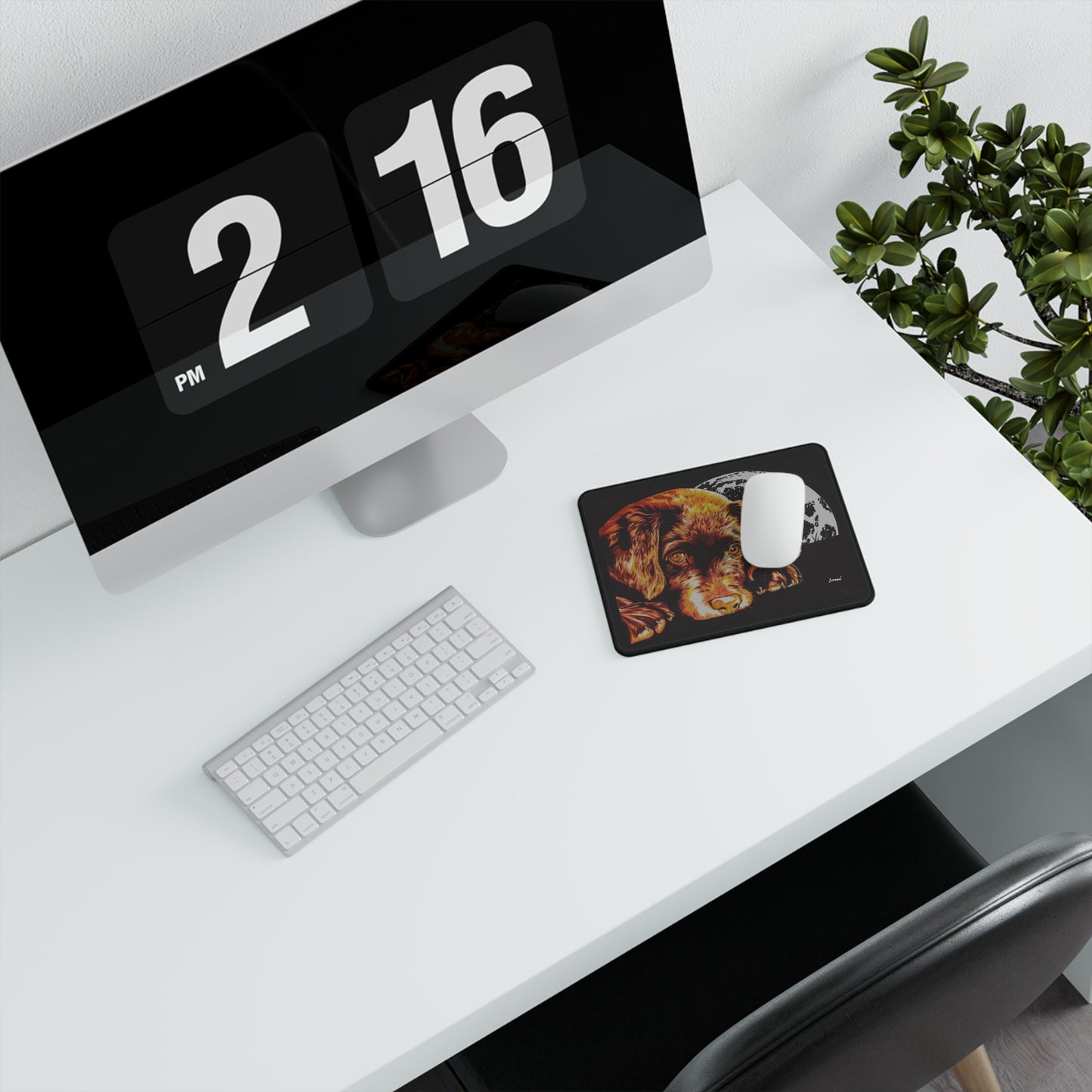 Chocolate Lab Puppy Design Gaming Mouse Pad