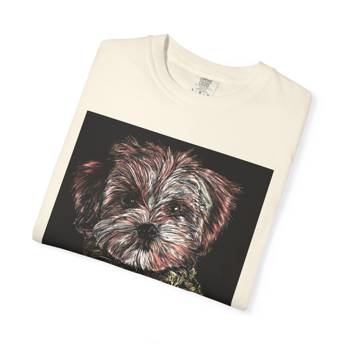 Puppy Art Unisex Garment-Dyed T-Shirt – Original Hand-Drawn