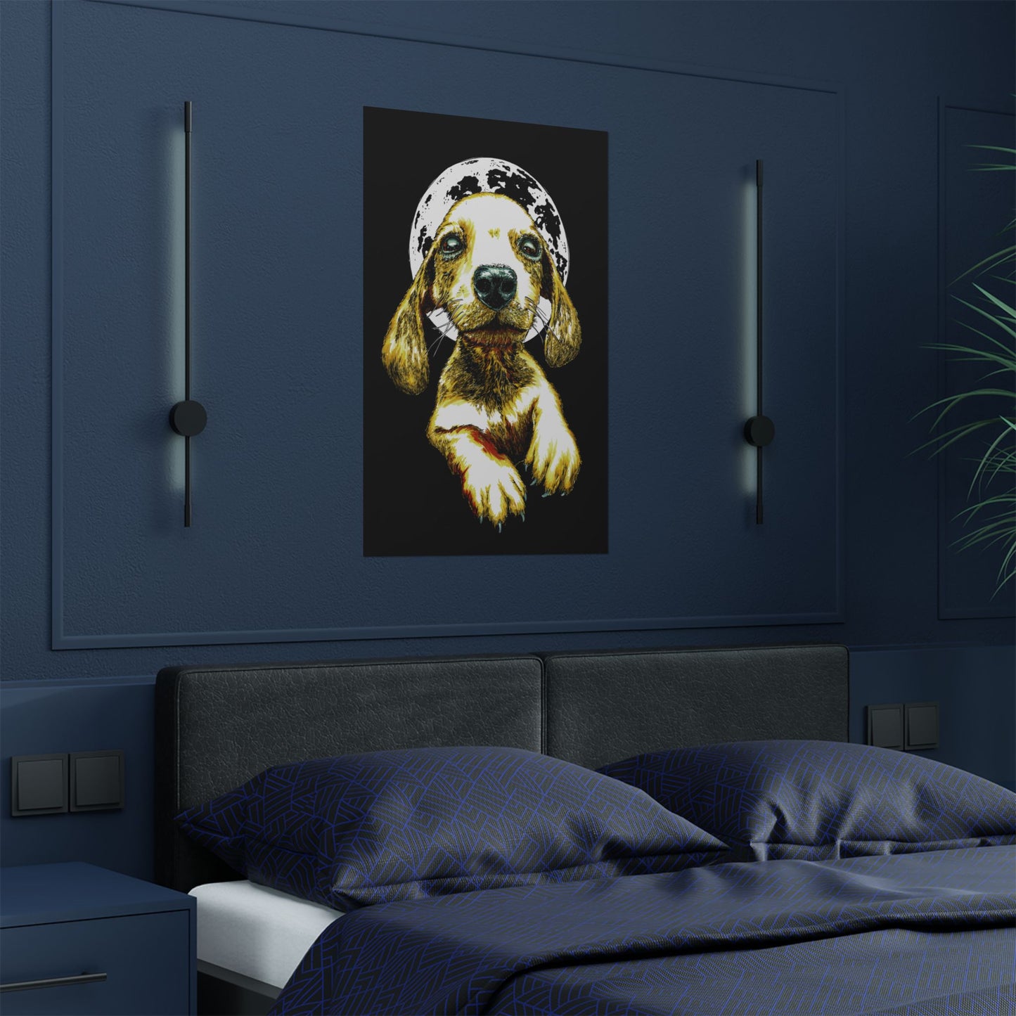 Charming Dog Satin Poster - 300gsm Wall Art Print