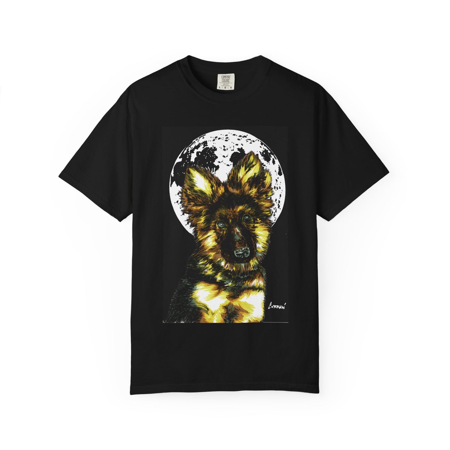 German Sheppard Puppy Unisex T-shirt - Hand Drawn Art