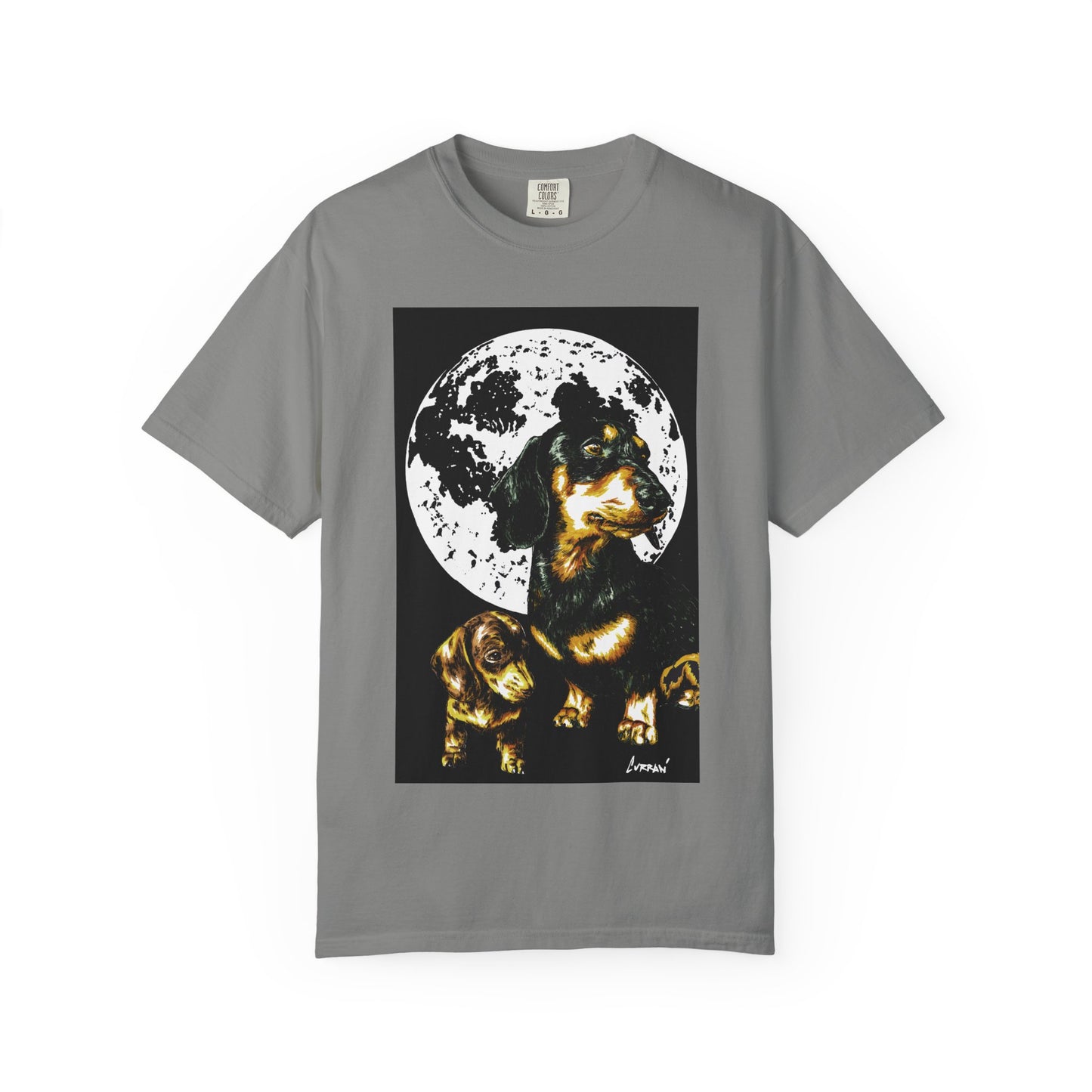 Dachshund Puppies Full Moon Dog Lovers T-Shirt