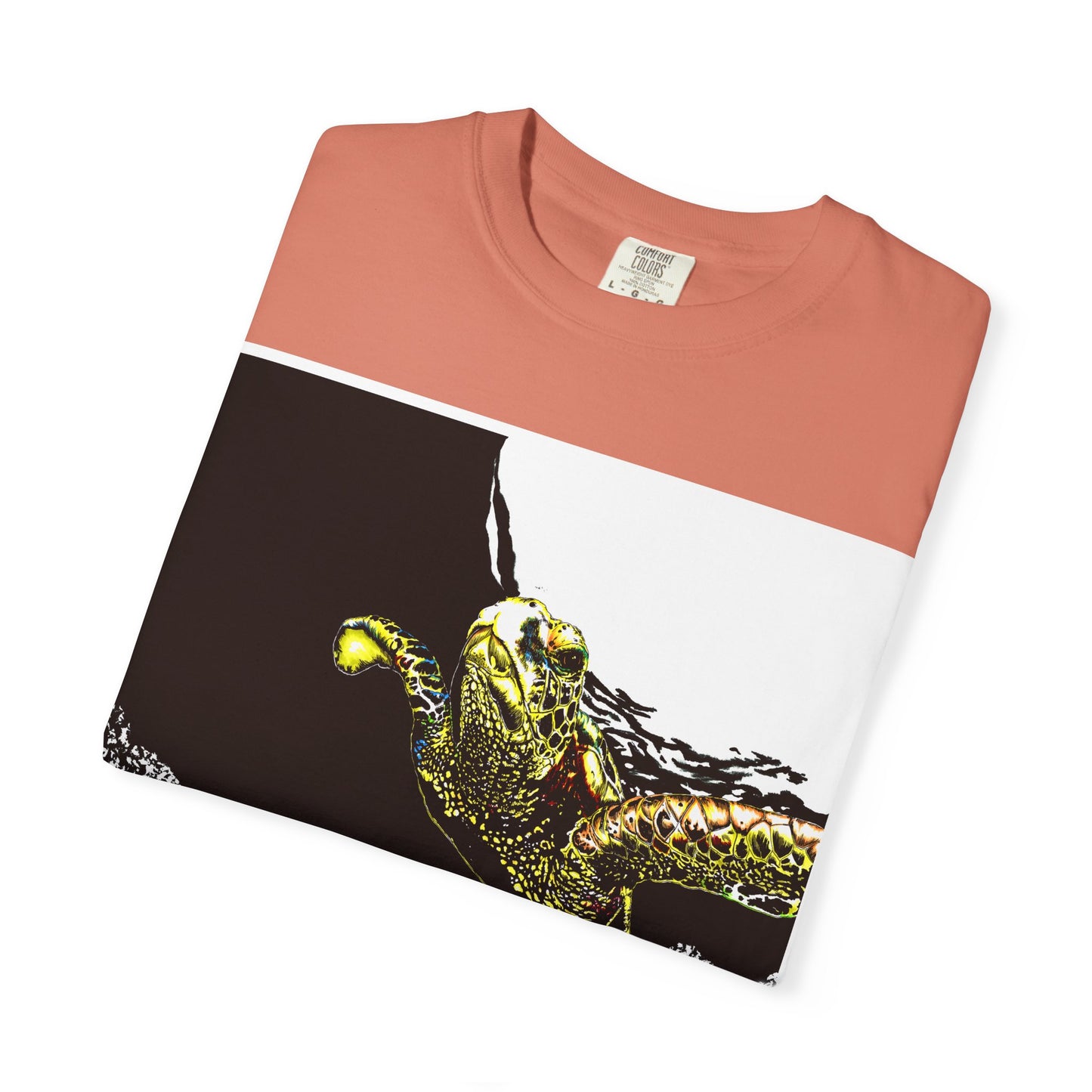 Sea Turtle Garment-Dyed Graphic Tee - Unisex Ocean Style T-Shirt