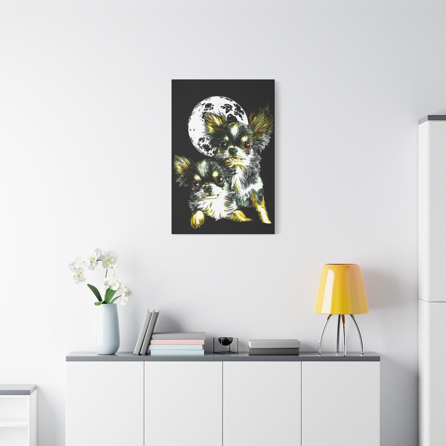 Chihuahuas Wall Art Print of the Original, hand drawn art