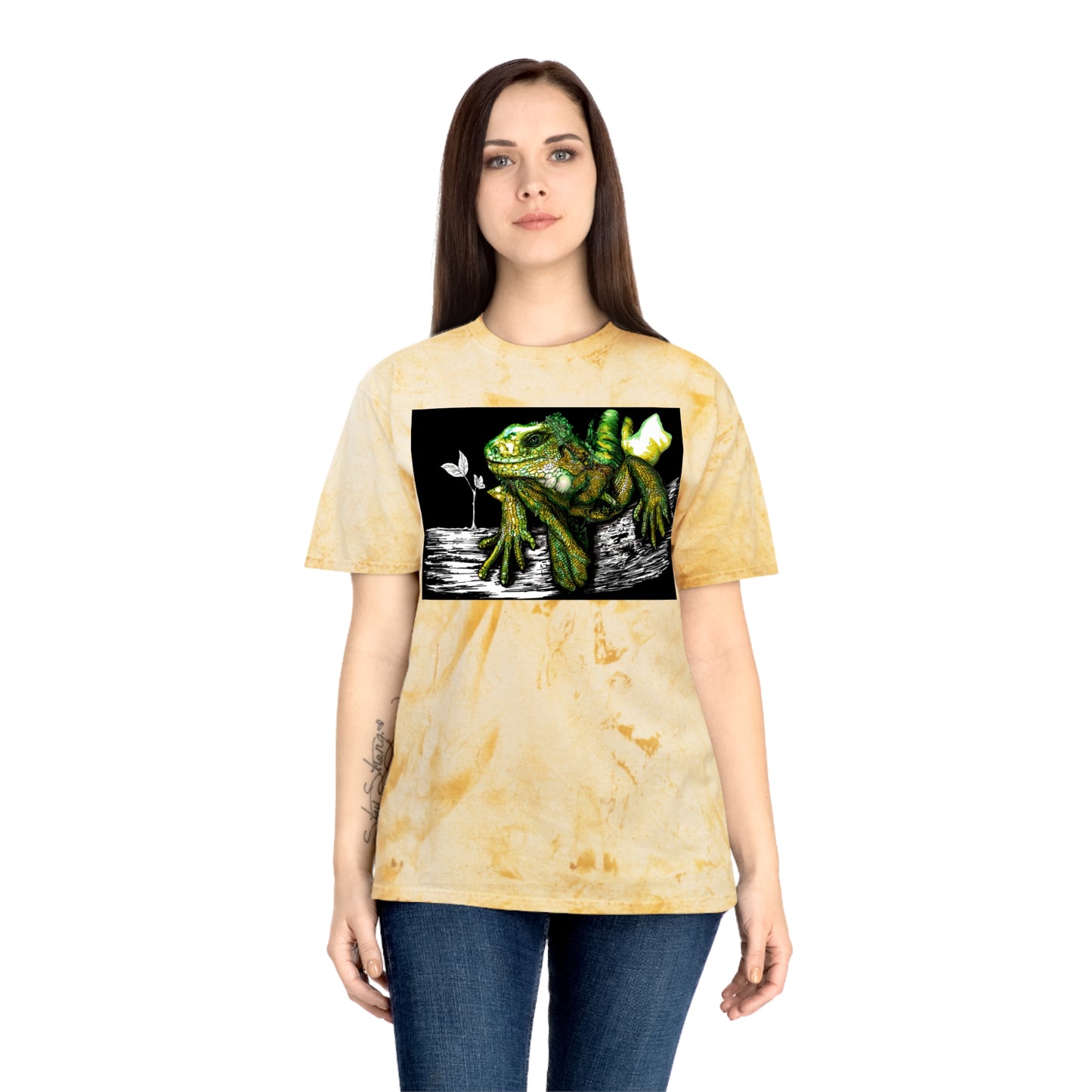 Iguana Unisex Color Blast T-Shirt - Vibrant Nature-Inspired