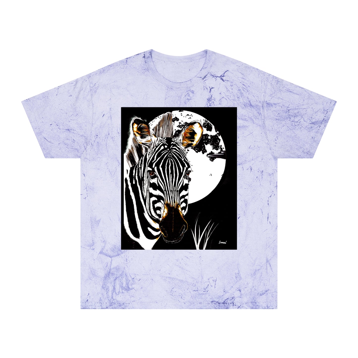 Color Blast Zebra Unisex T shirt