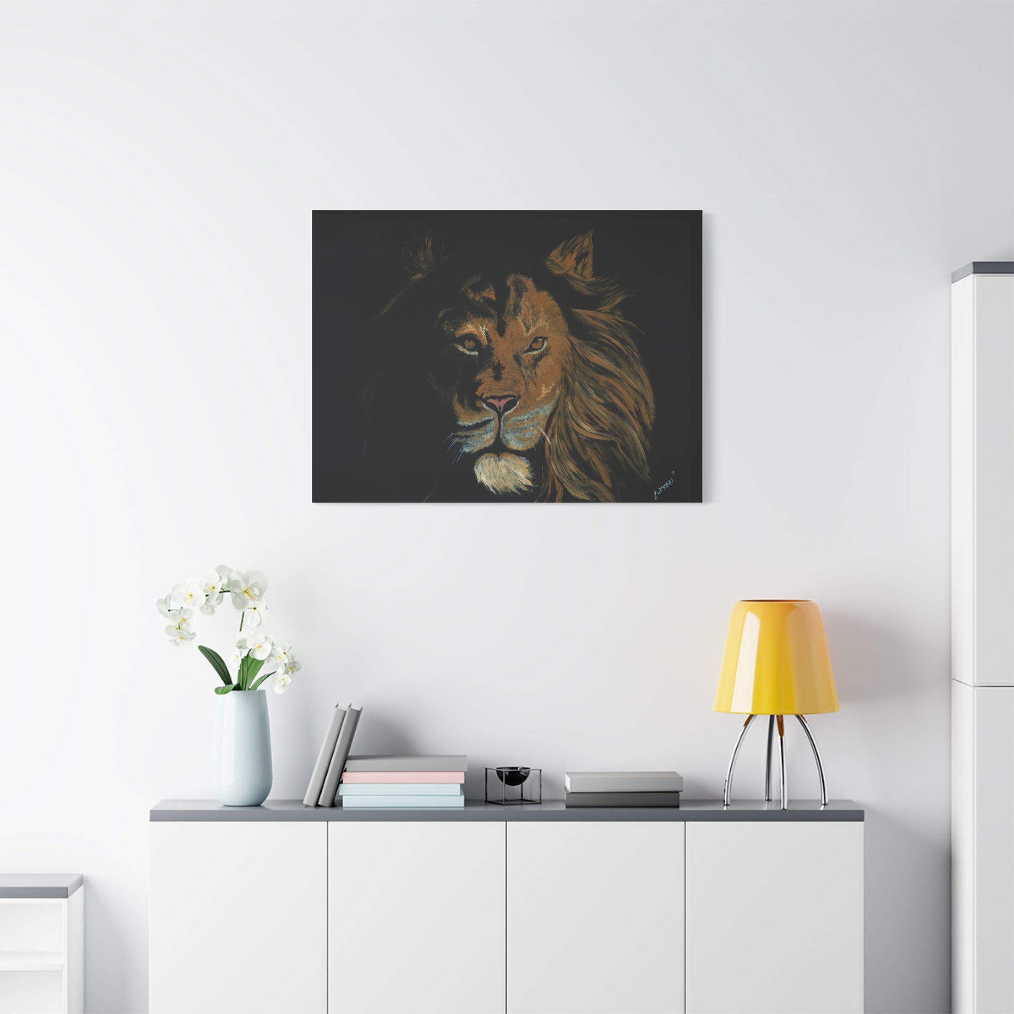 Lion Canvas Art – Original Hand-Painted Realistic