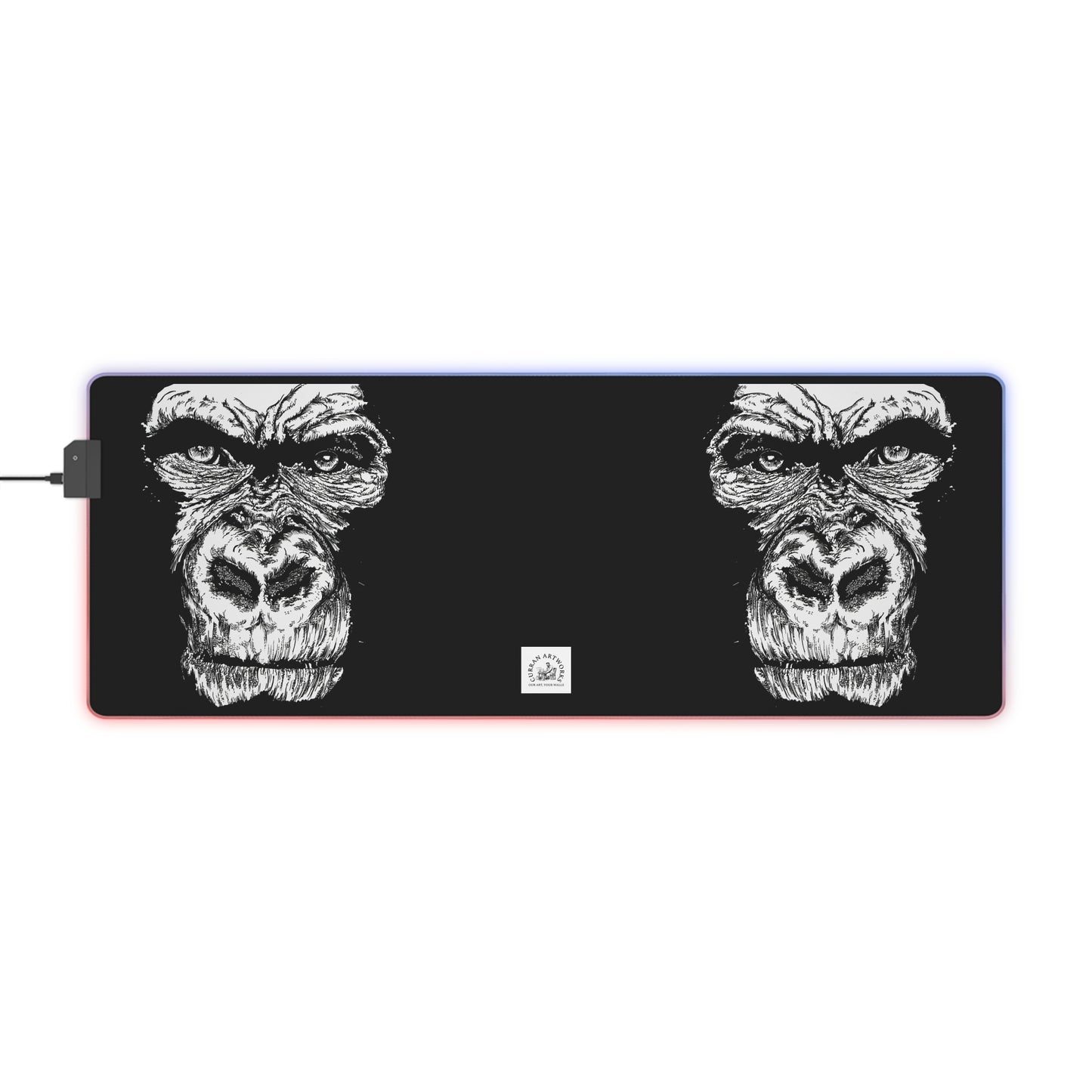 Gorilla Wild Spirit LED Gaming Mouse Pad - Gorilla Design