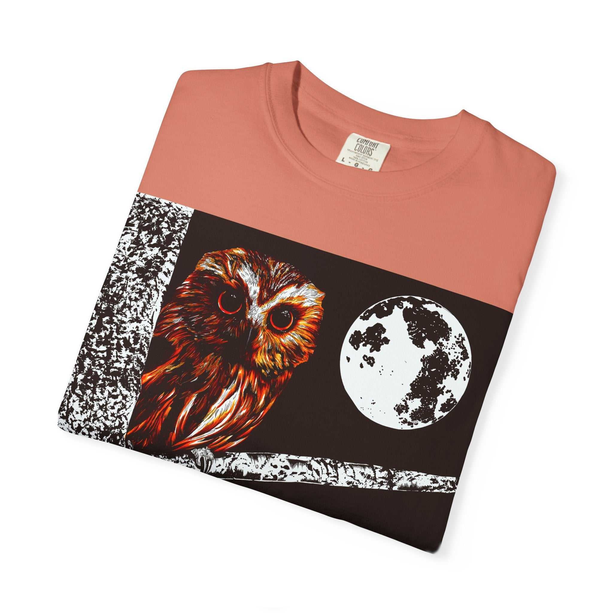 Moonlit Owl Unisex T-Shirt - Nature-Inspired Graphic Tee