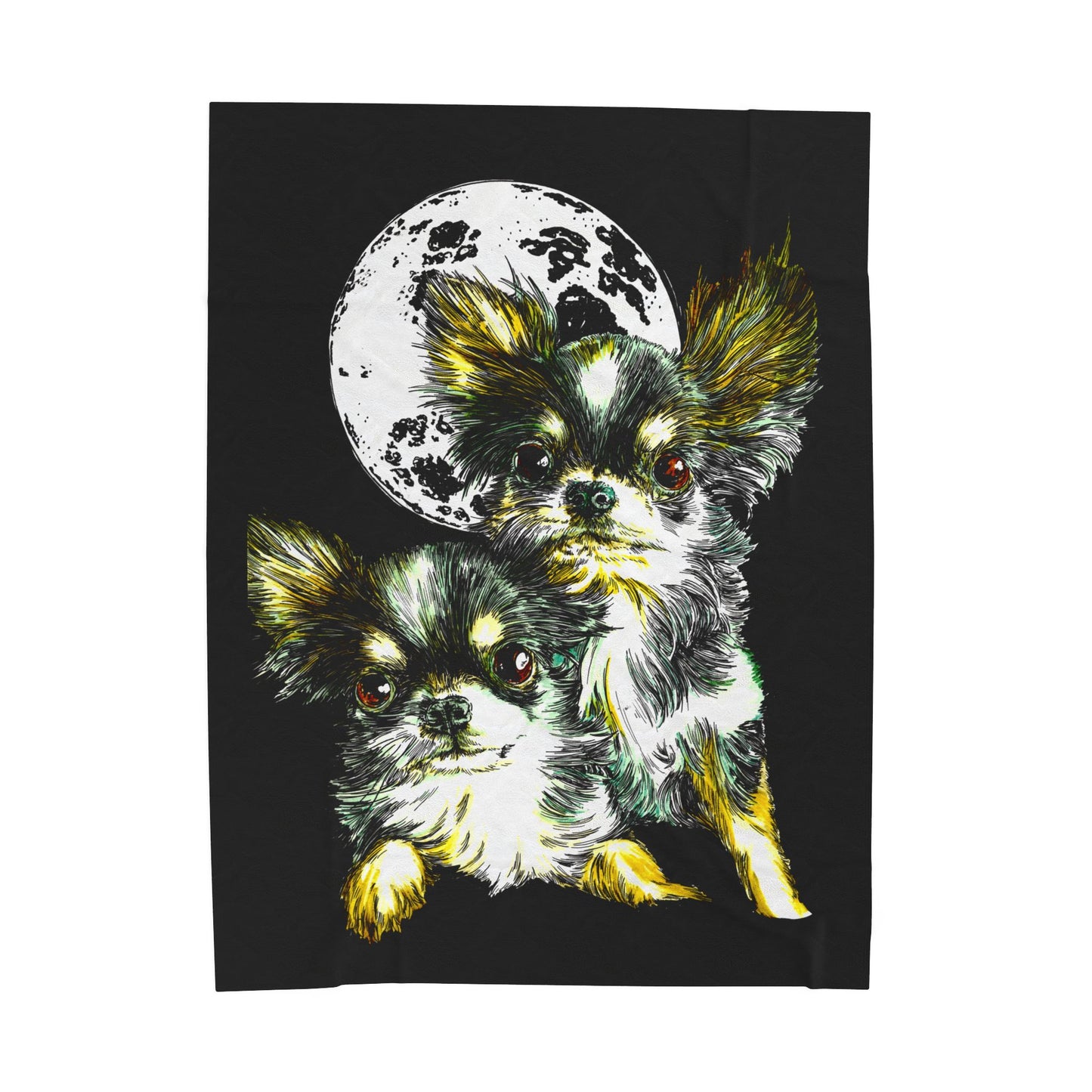 Cute Chihuahua Motif Cozy Blanket for Dog Lovers