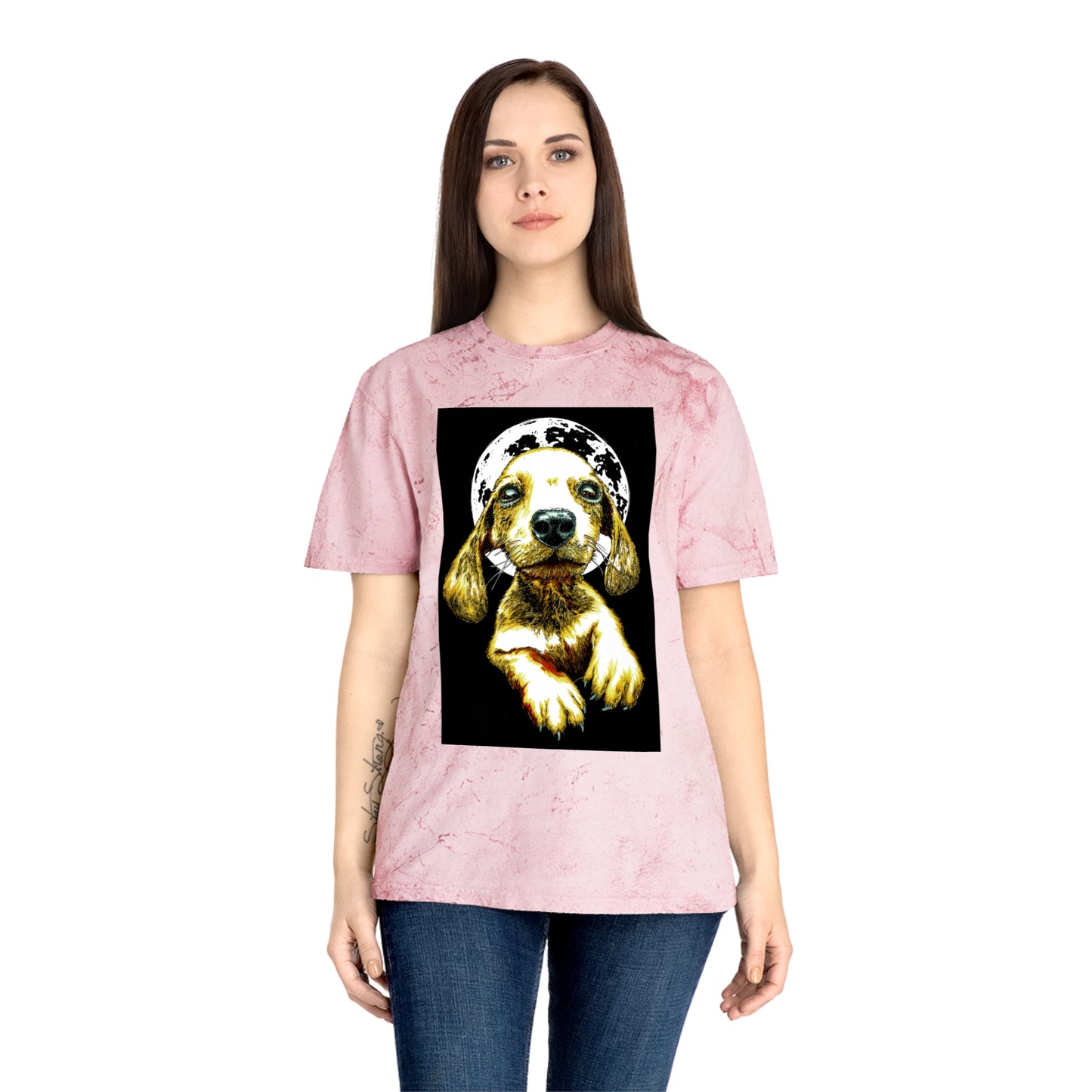 Unisex Color Blast Dog Graphic Pet Lover Tee