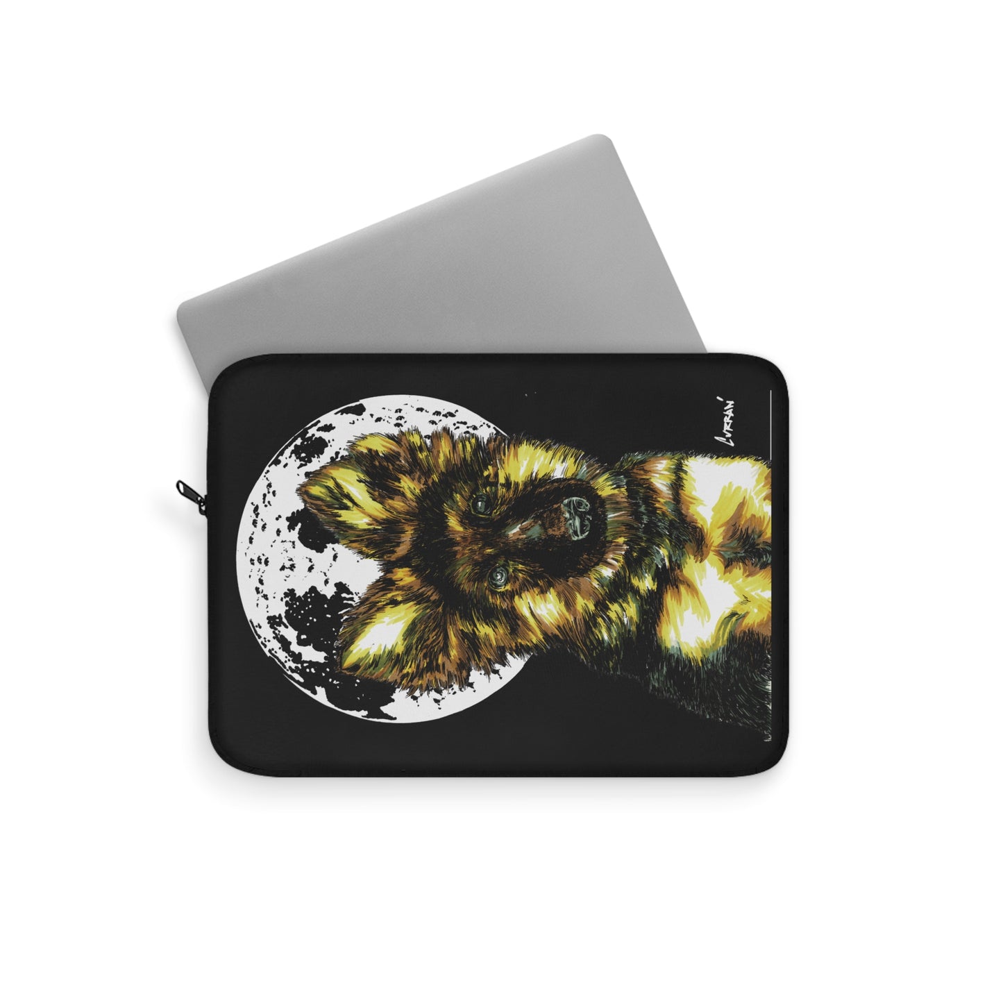 German Sheppard Puppy Laptop Sleeve, Stylish Protective Case