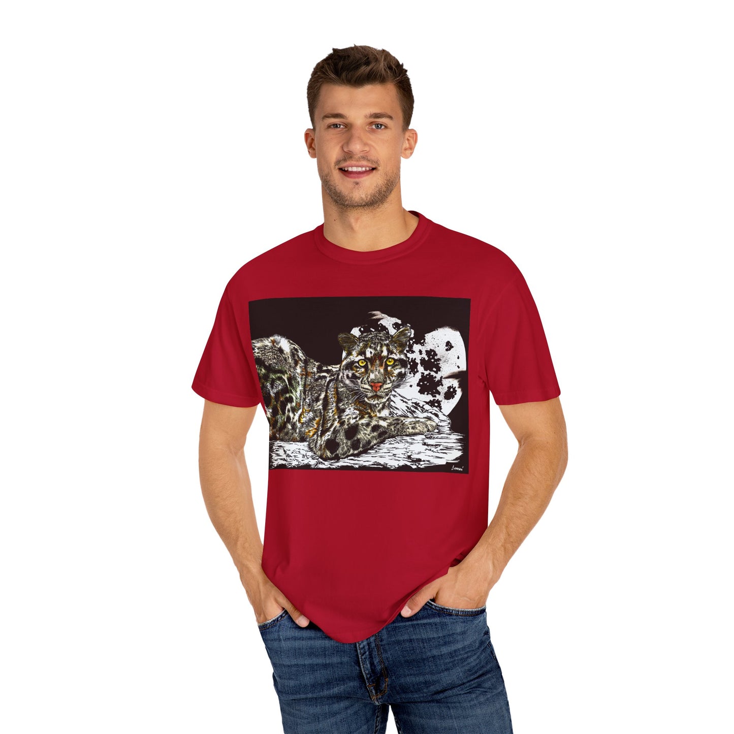 Wild Cat Art T-shirt for Animal Lovers