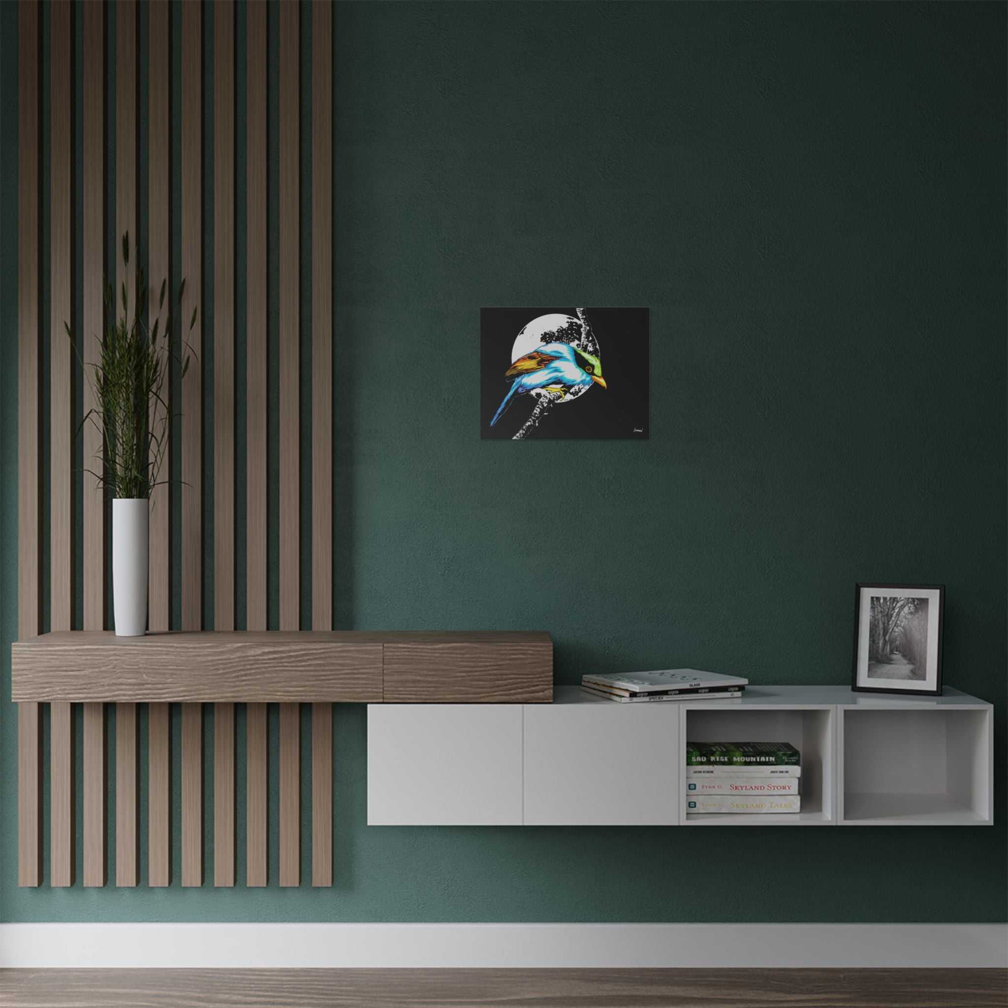Bring nature's beauty into your space with our Vibrant Bird Satin Poster - Wall Art Print for Nature Lovers. Elevate your walls now!