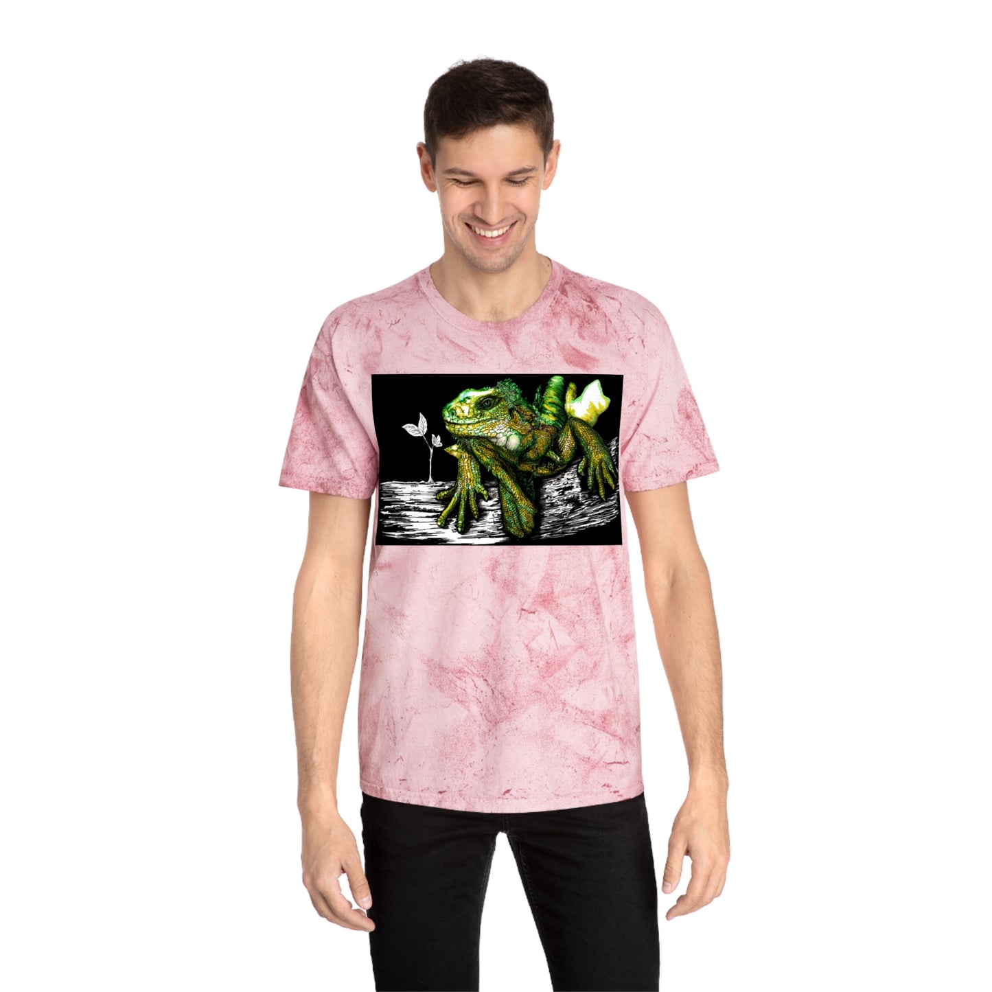 Iguana Unisex Color Blast T-Shirt - Vibrant Nature-Inspired
