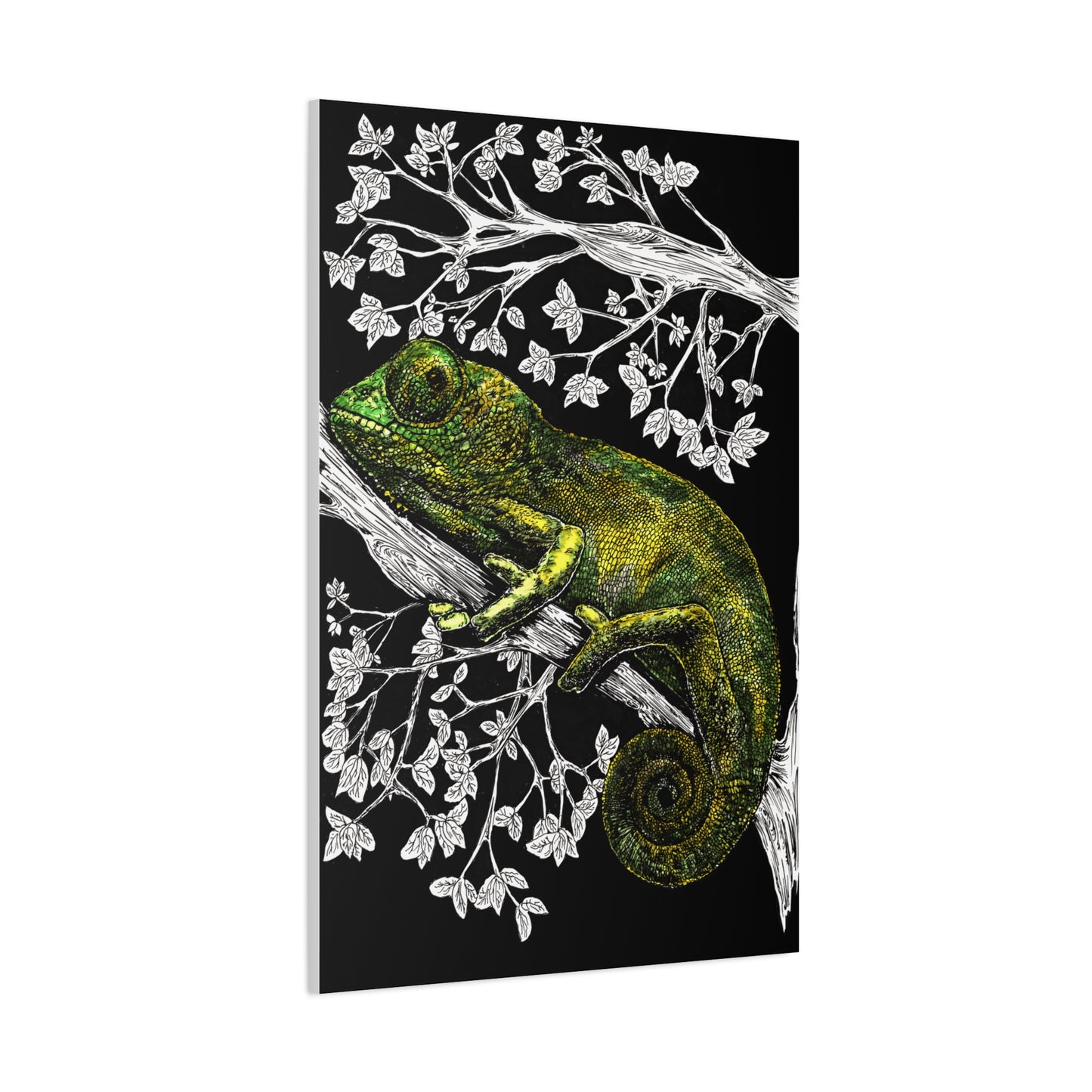 Chameleon in Tree Wall Art Print of the Original wall art