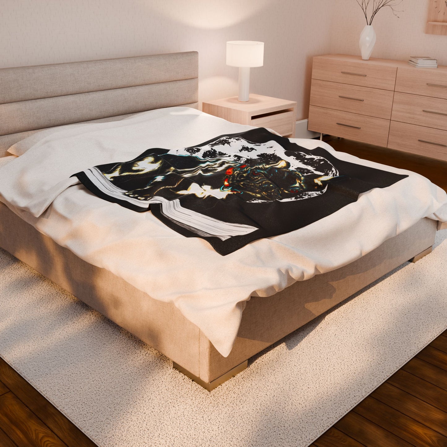 Cozy French Bulldog Velveteen Blanket Perfect for Dog Lovers
