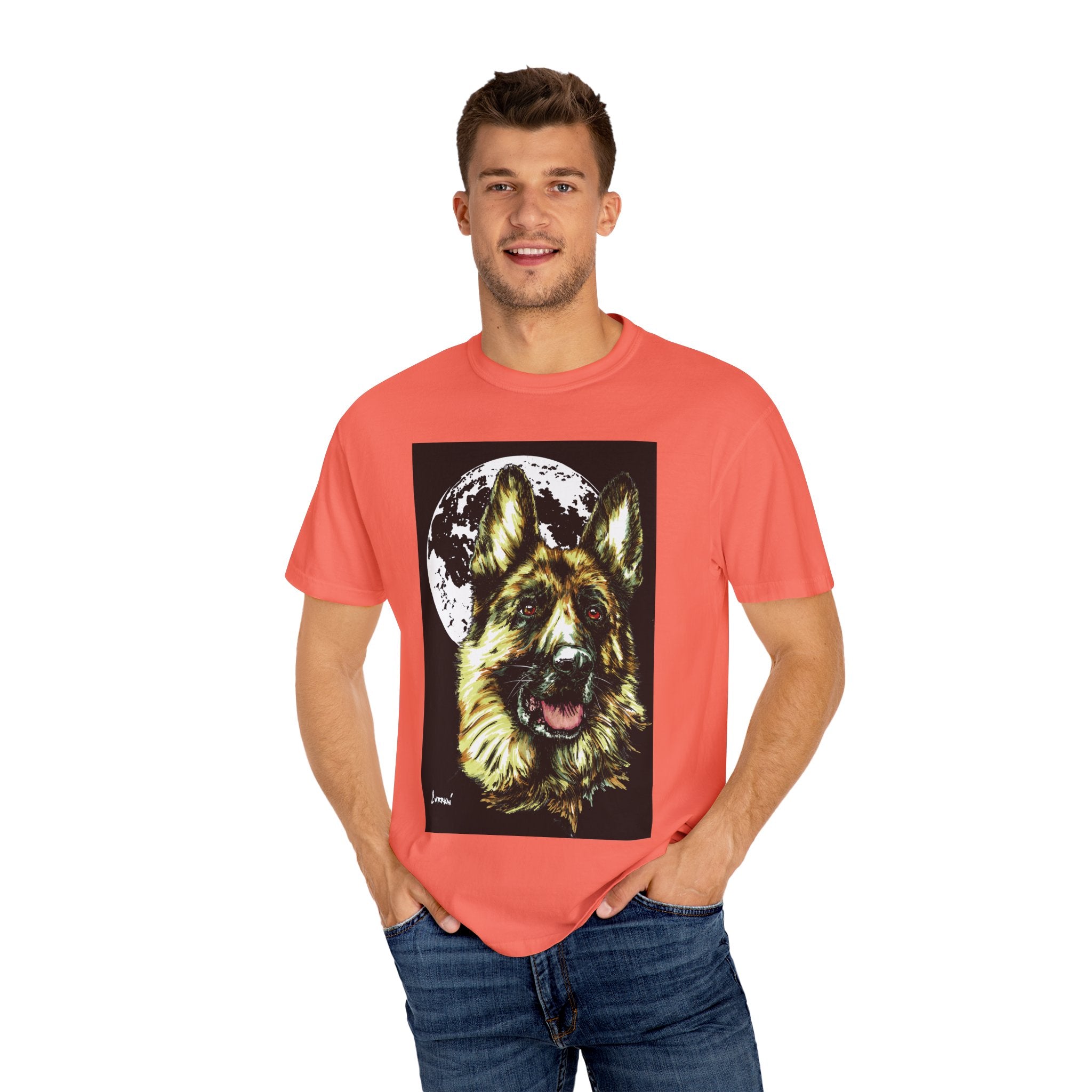 German Shepherd Hand Painted Unisex T-shirt