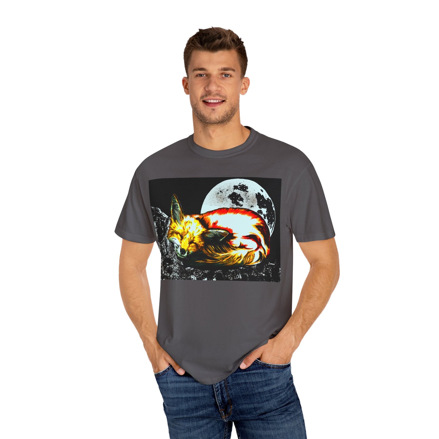 Dreamy Red Fox Graphic Unisex T-Shirt - Night Vibes