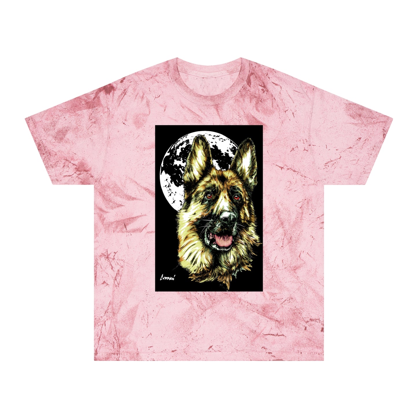 German Shepherd Moon T-Shirt - Unisex Tee for Dog Lovers