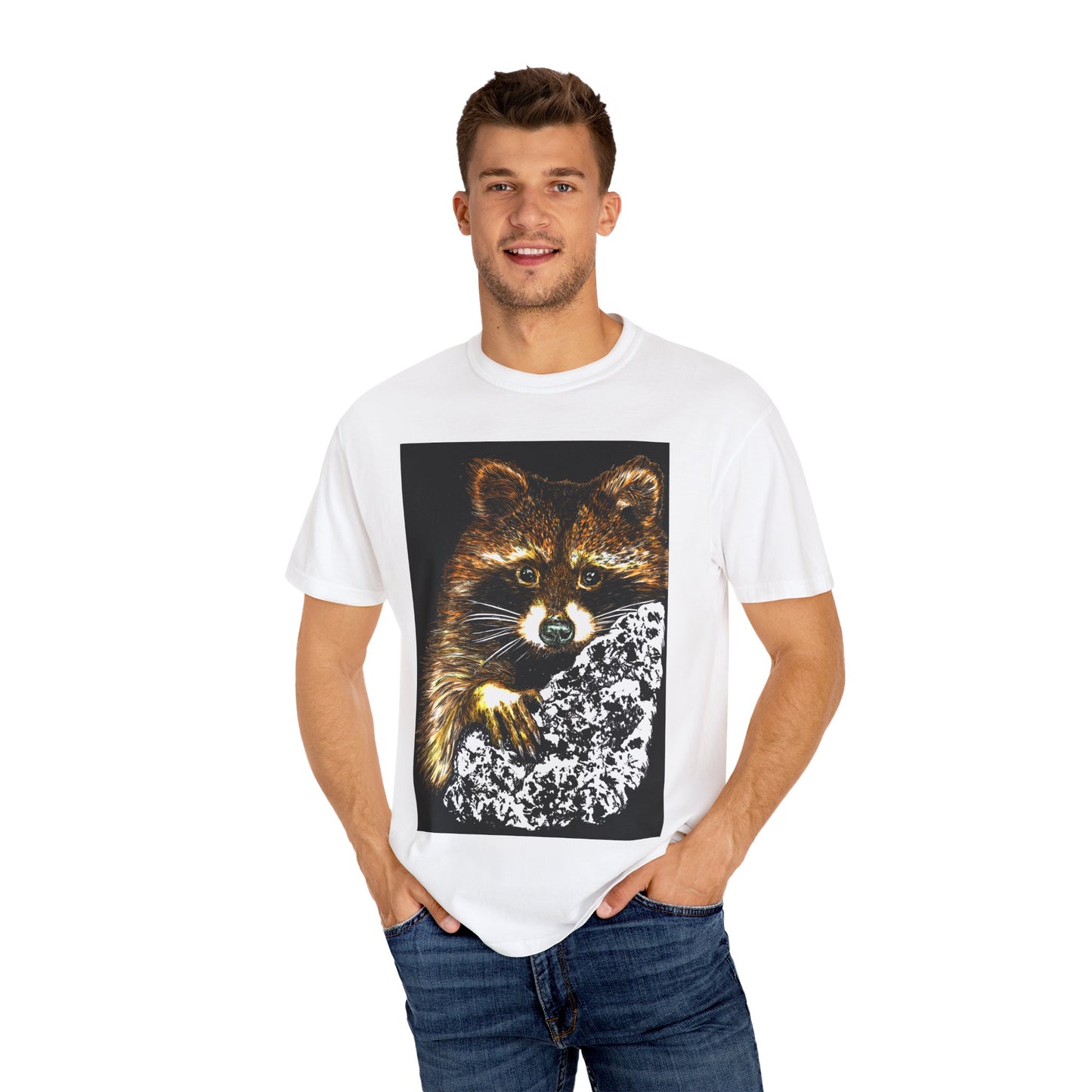 Vintage Raccoon Graphic Unisex T-shirt - Nature Lover Gift
