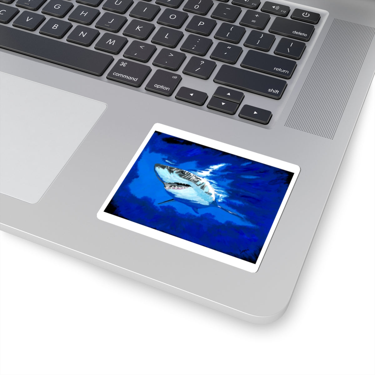 Shark Kiss-Cut Stickers - Ocean Wildlife Laptop & Water Bottle Decor