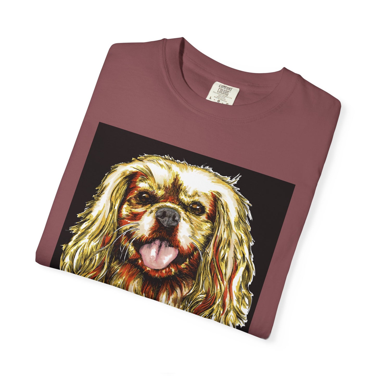 Cocker Spaniel Unisex Tee featuring Hand Drawn Art