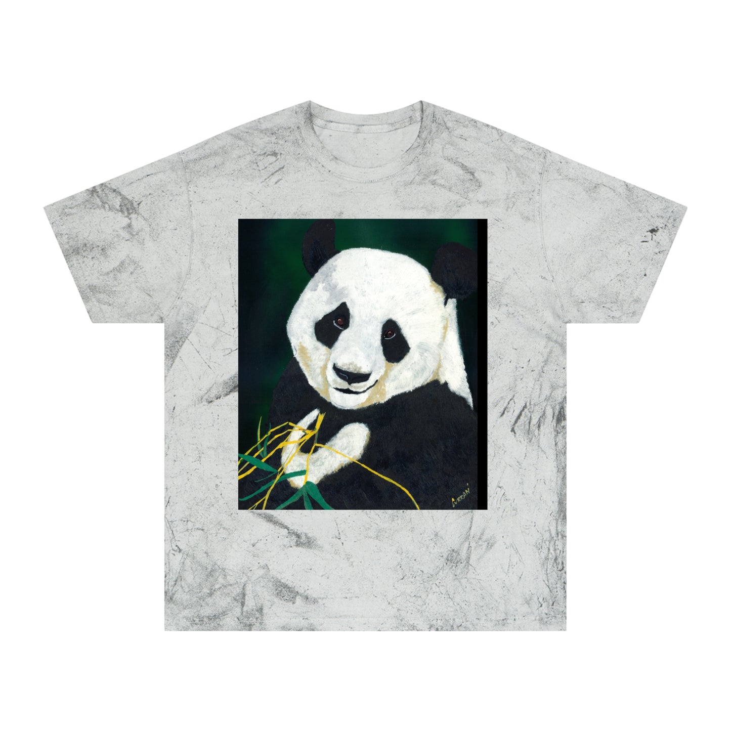 Cute Panda Unisex Color Blast T Shirt Nature Inspired Design